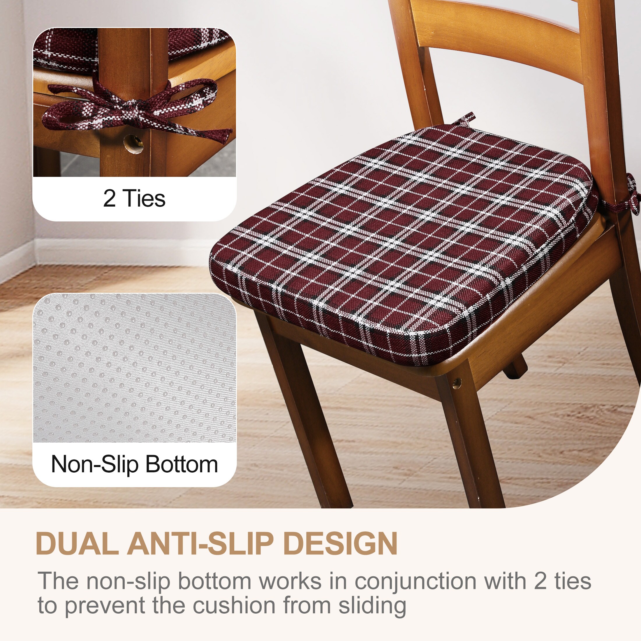 AAAAAcessories LS-DCCLH-CGHONG-2P Indoor-Chair-Cushions - View #4