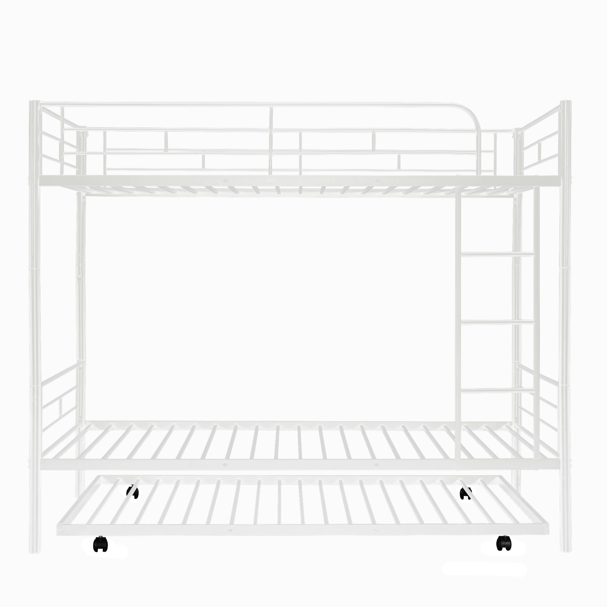 Qualler BLE000667K White Twin over twin Bunk Bed