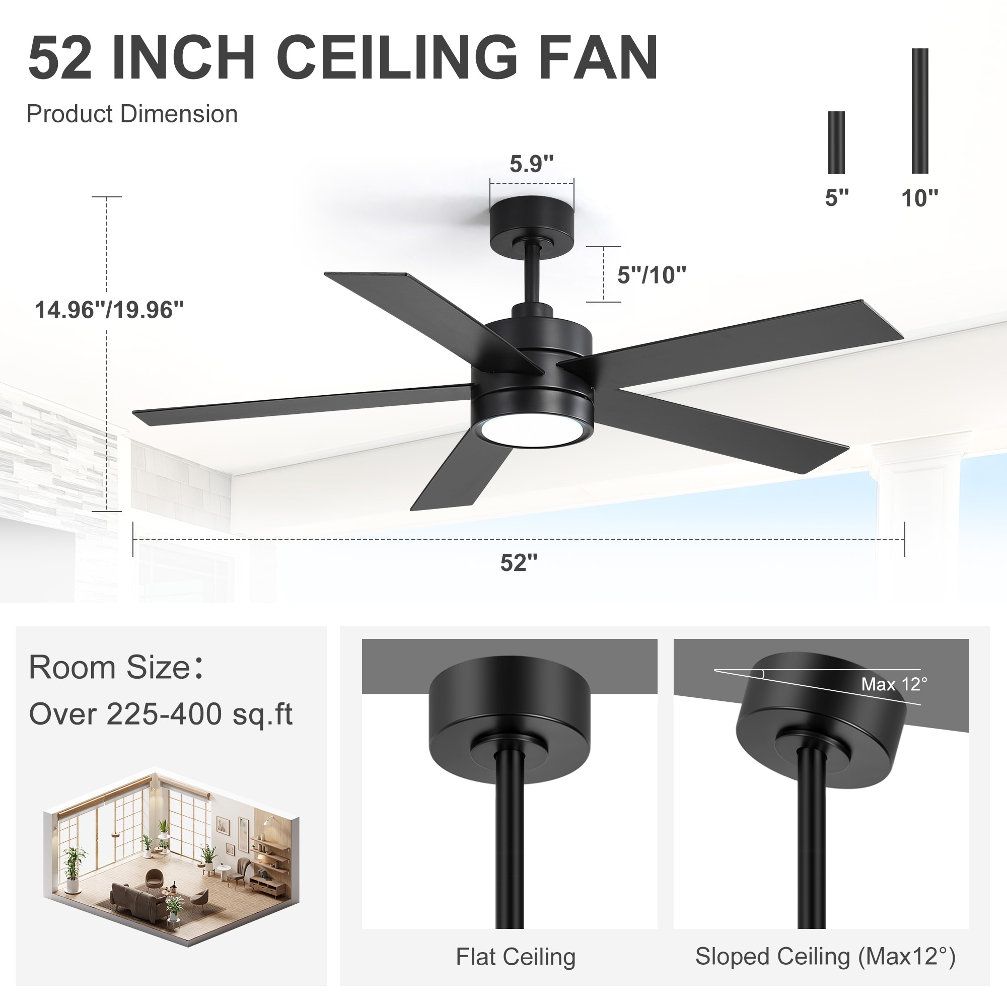 Breezary 29011-BK Ceiling-Fans - View #7