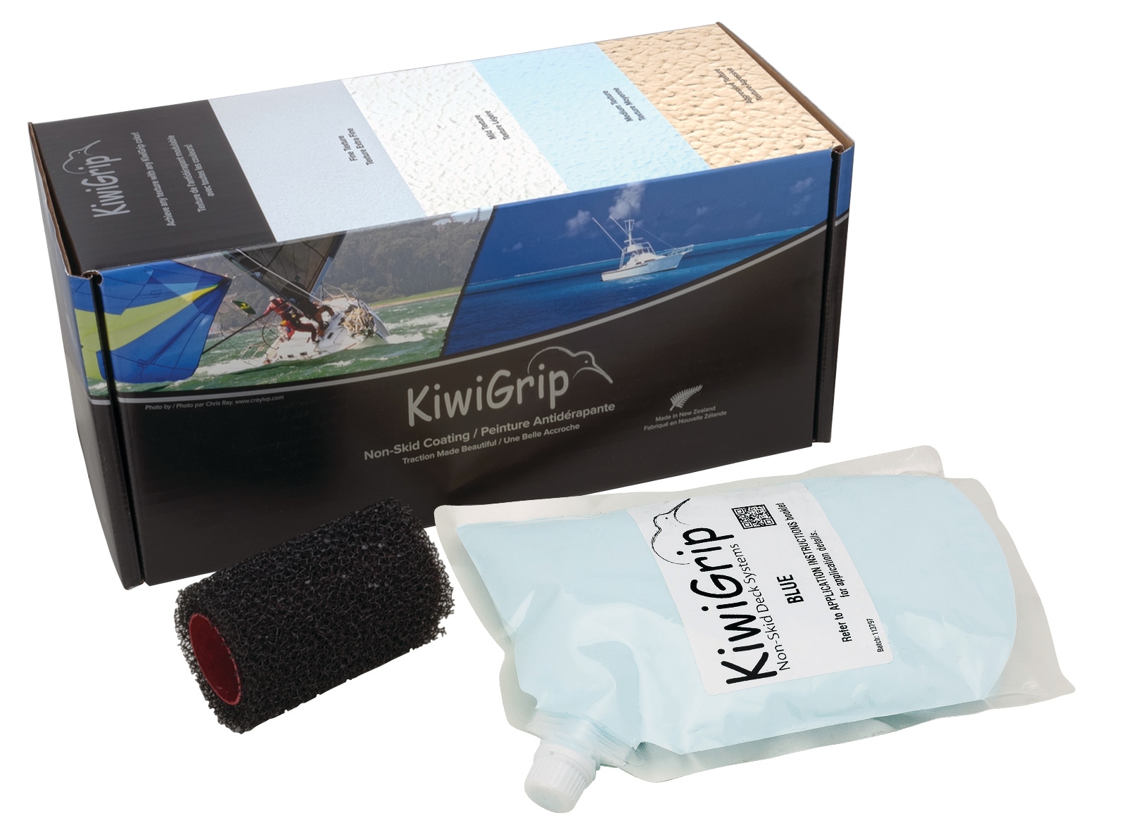 KiwiGrip KG-1BL-PR Light blue Tintable Matte Interior/Exterior Anti-Skid Porch and Floor paint ( 1-quart )