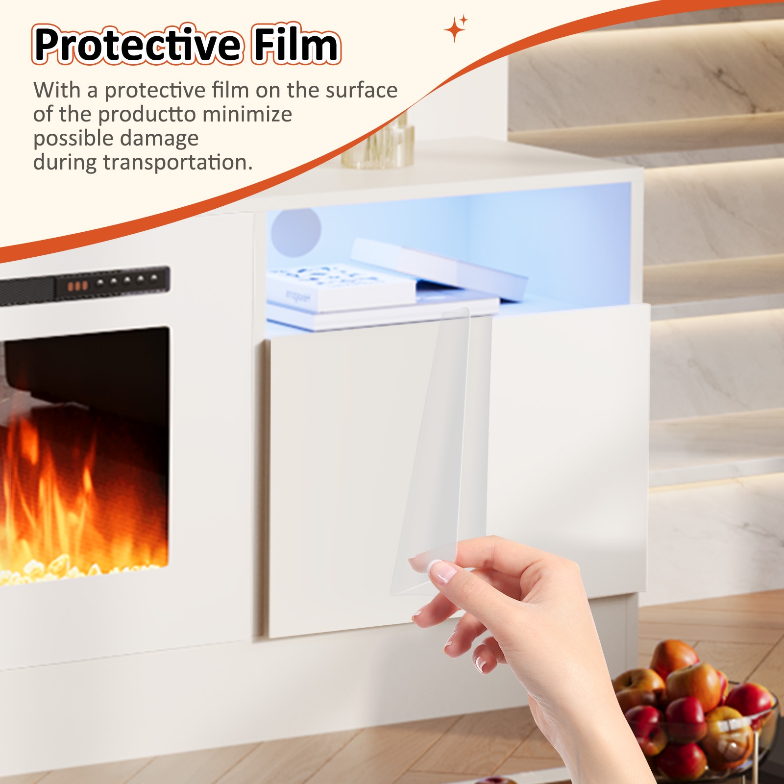 Bapipro TE14A70W Electric-Fireplaces - View #6