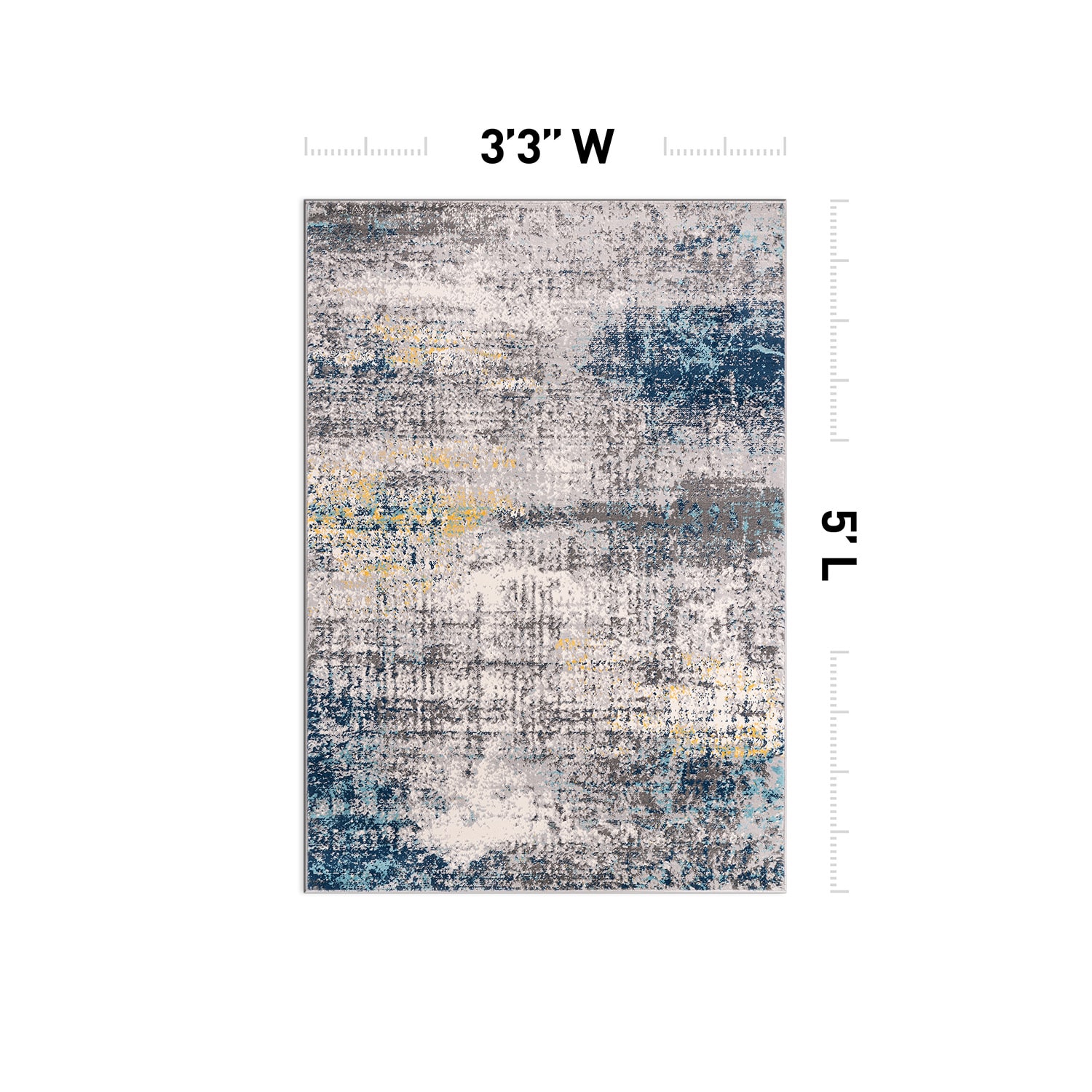 World Rug Gallery 4051BLUE3X5 rugs - View #2