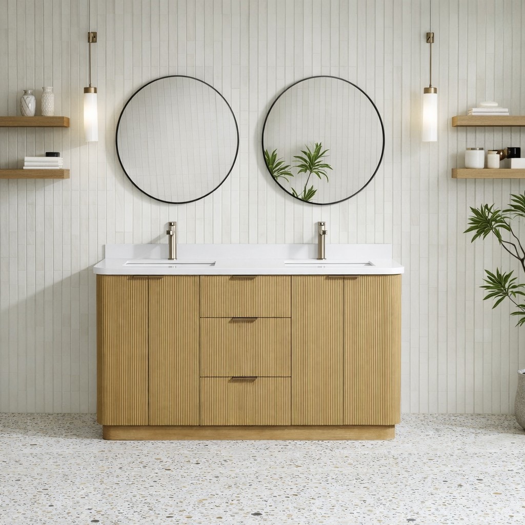 Ari Kitchen & Bath AKB-CALAMIGO-60-OAK Bath-Vanity-Combo - View #13