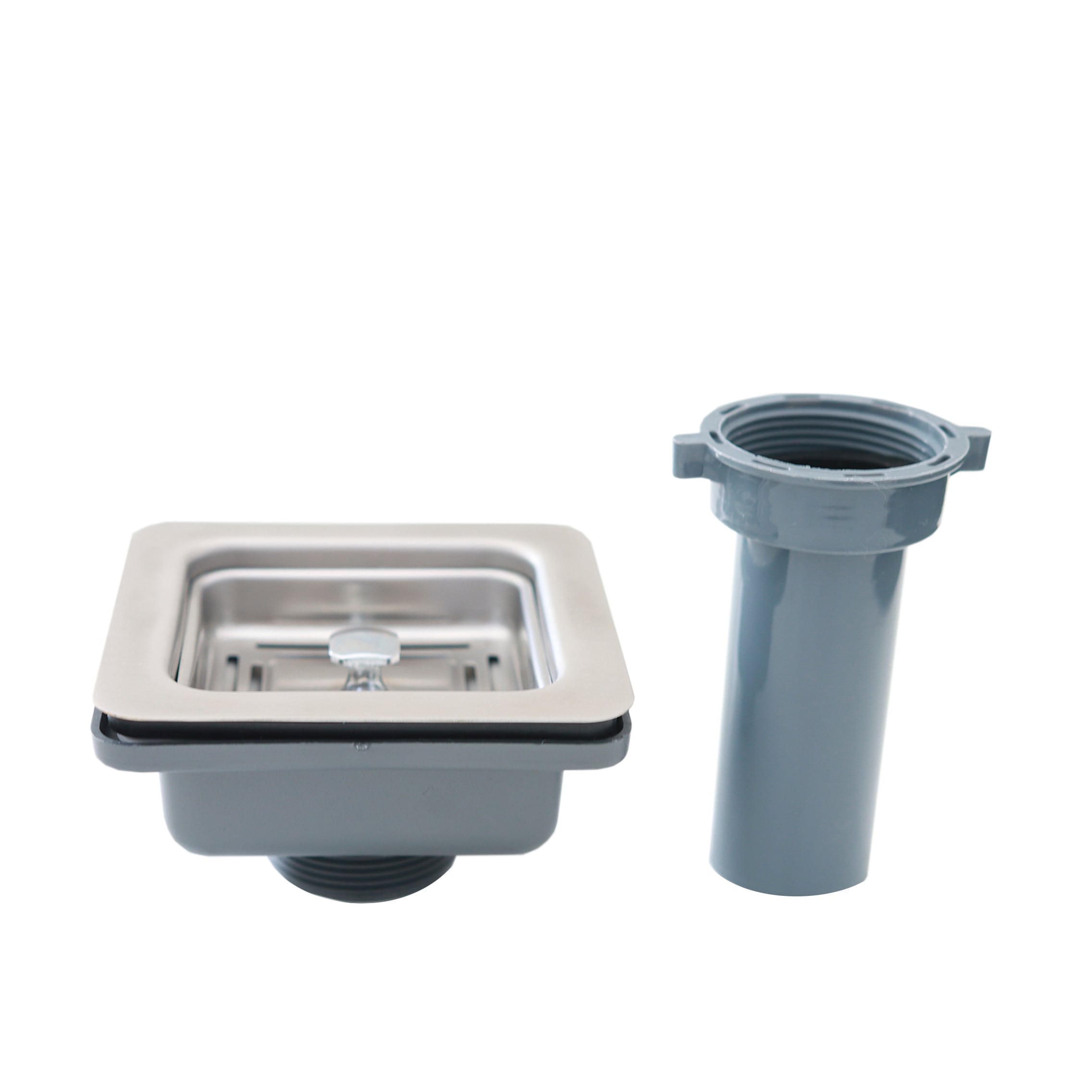 Azuni ST04 3.5-in Stainless steel Stainless steel Rust Resistant Strainer Tailpipe Included
