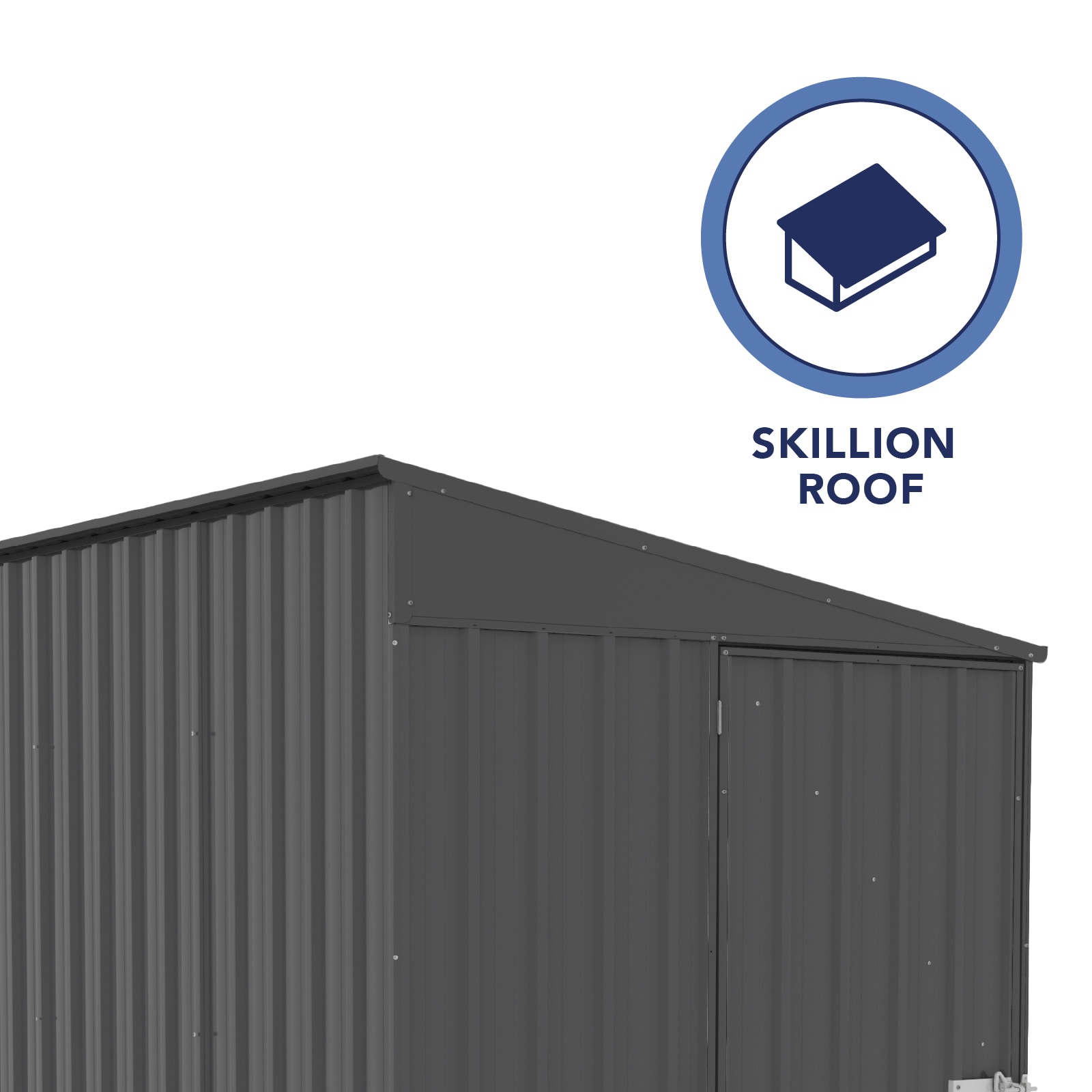 Durango 5' x 10' Gray Metal Bike Shed Kit