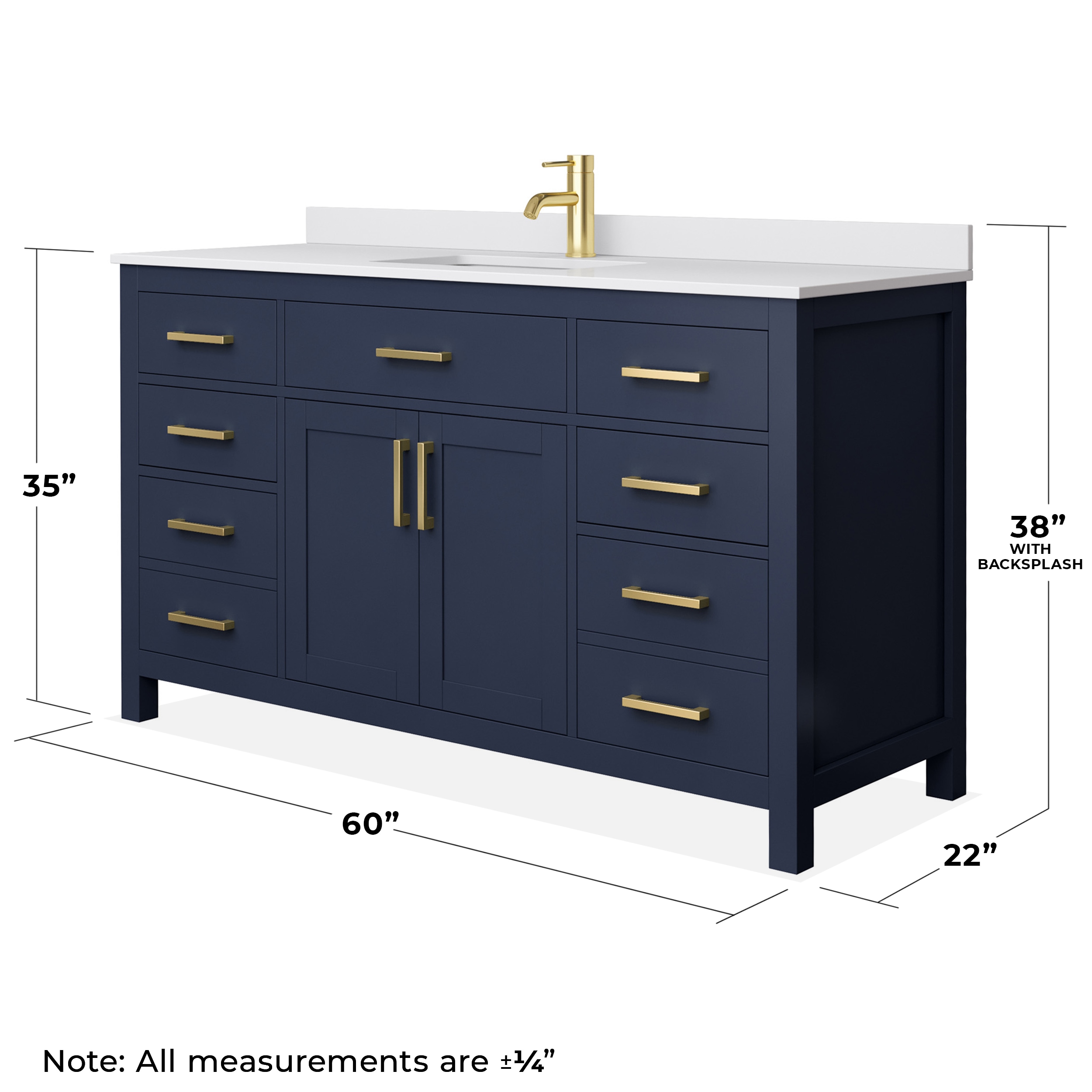 Wyndham Collection WCG242460SBLWCUNSMXX Bath-Vanity-Combo - View #5