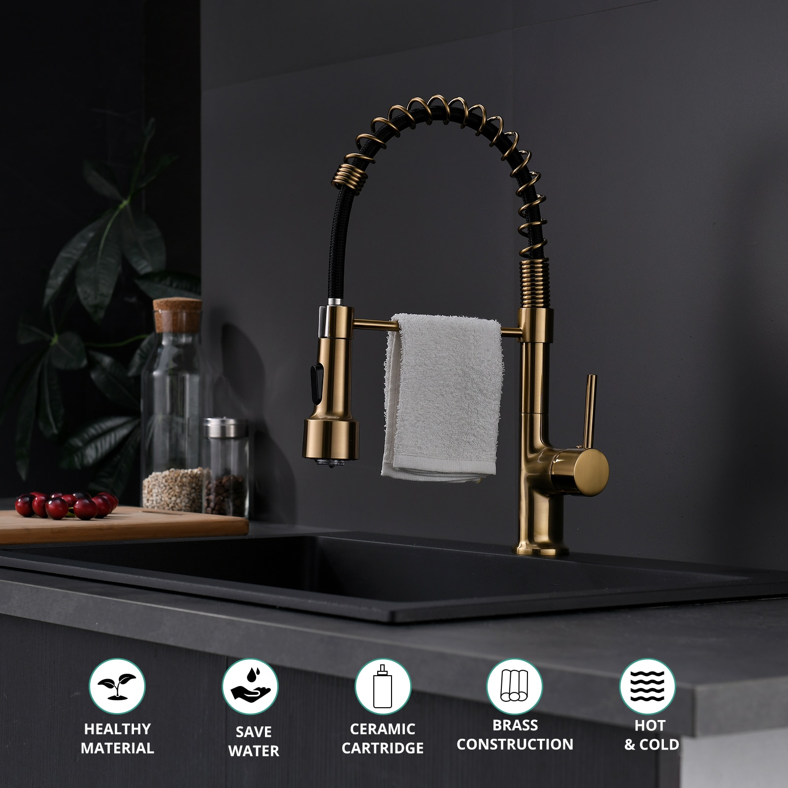 Fapully FA-B-1002G-LED Kitchen-Faucets - View #7