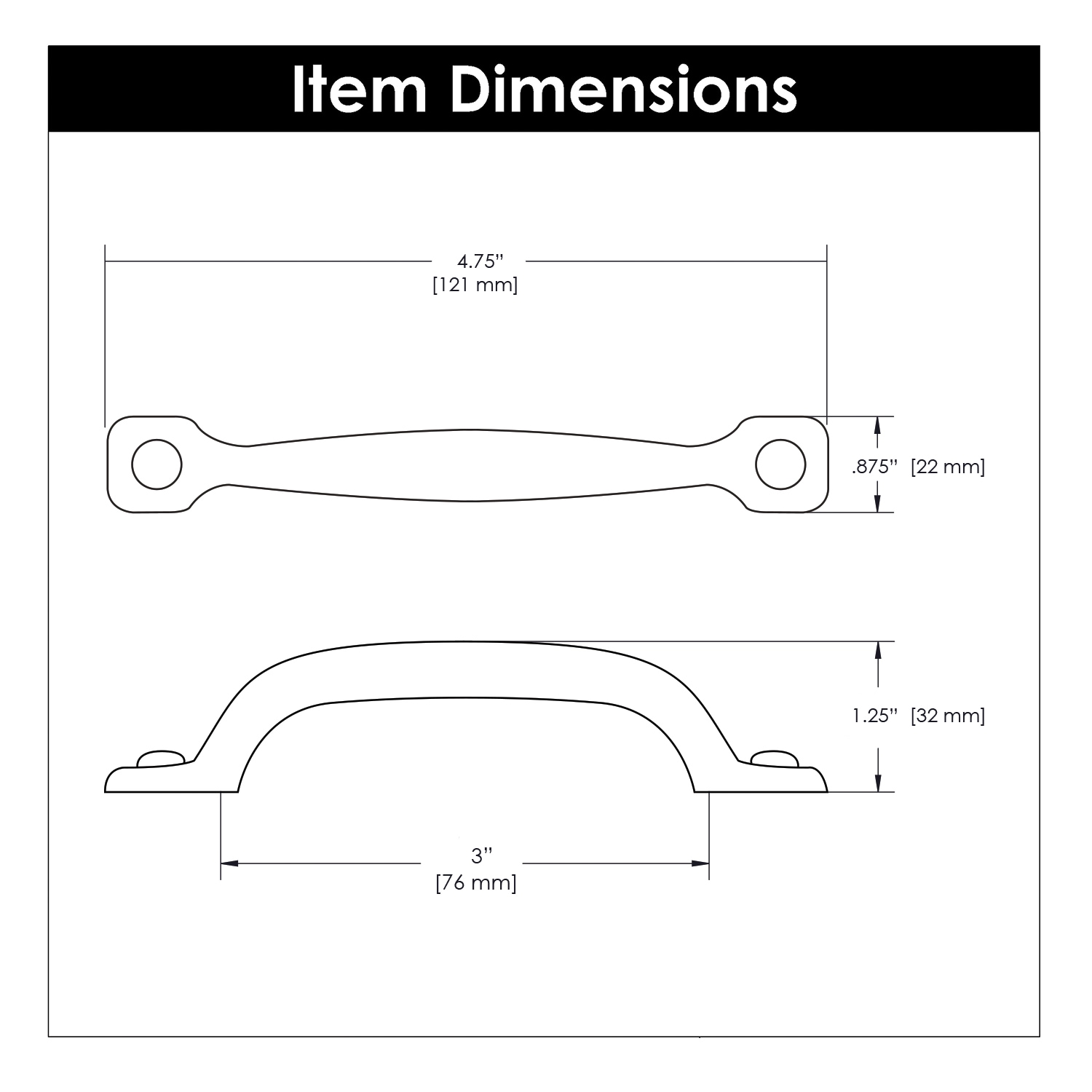 Hickory Hardware P3001-RI Cabinet-Pulls - View #4