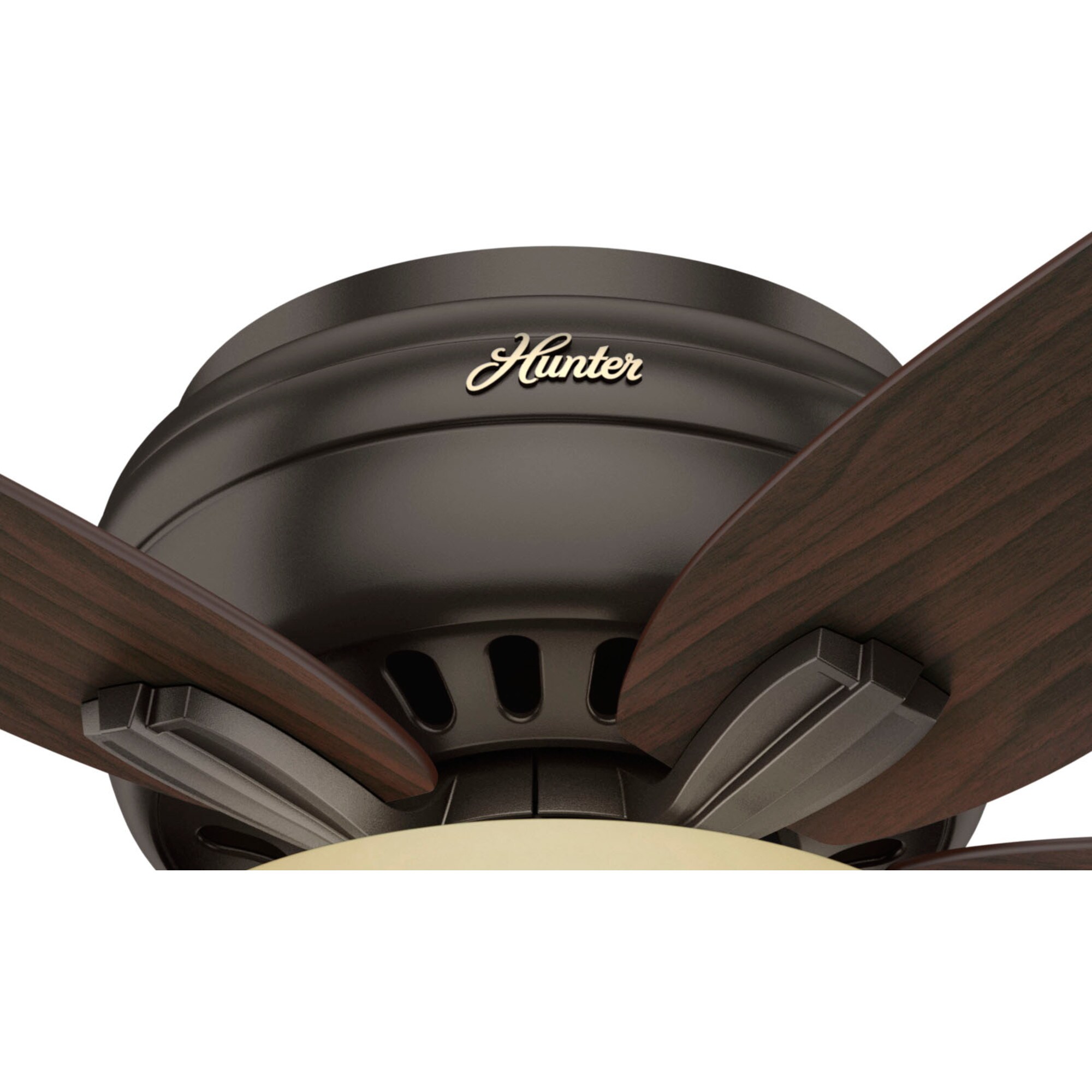 42" Bronze Low Profile Ceiling Fan with LED Light and Remote