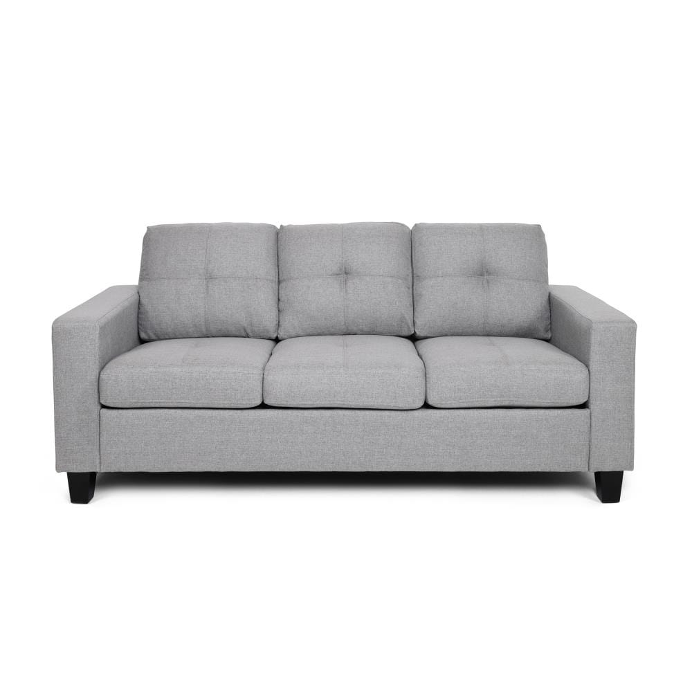 Best Selling Home Decor 309141 Bowen 76.00-Inches Modern Gray and natural 3 -seater Sofa