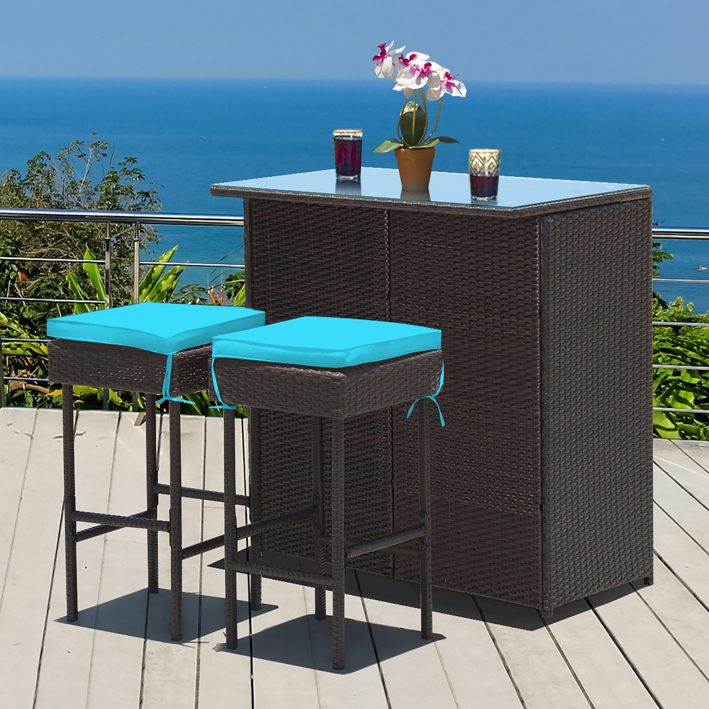 Costway HW62380TU Patio-Dining-Sets - View #7