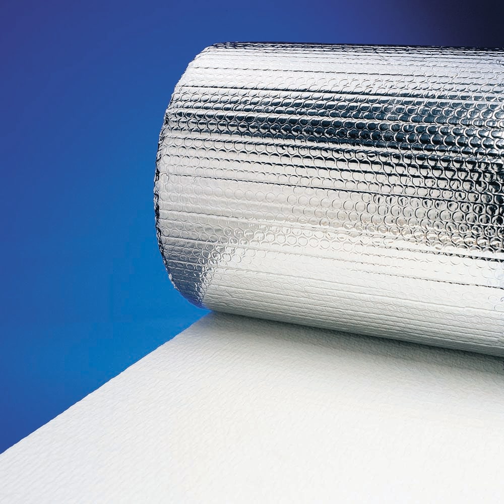 48in.Double Reflective Radiant Barrier Insulation Aluminum Foil Roll,Silver
