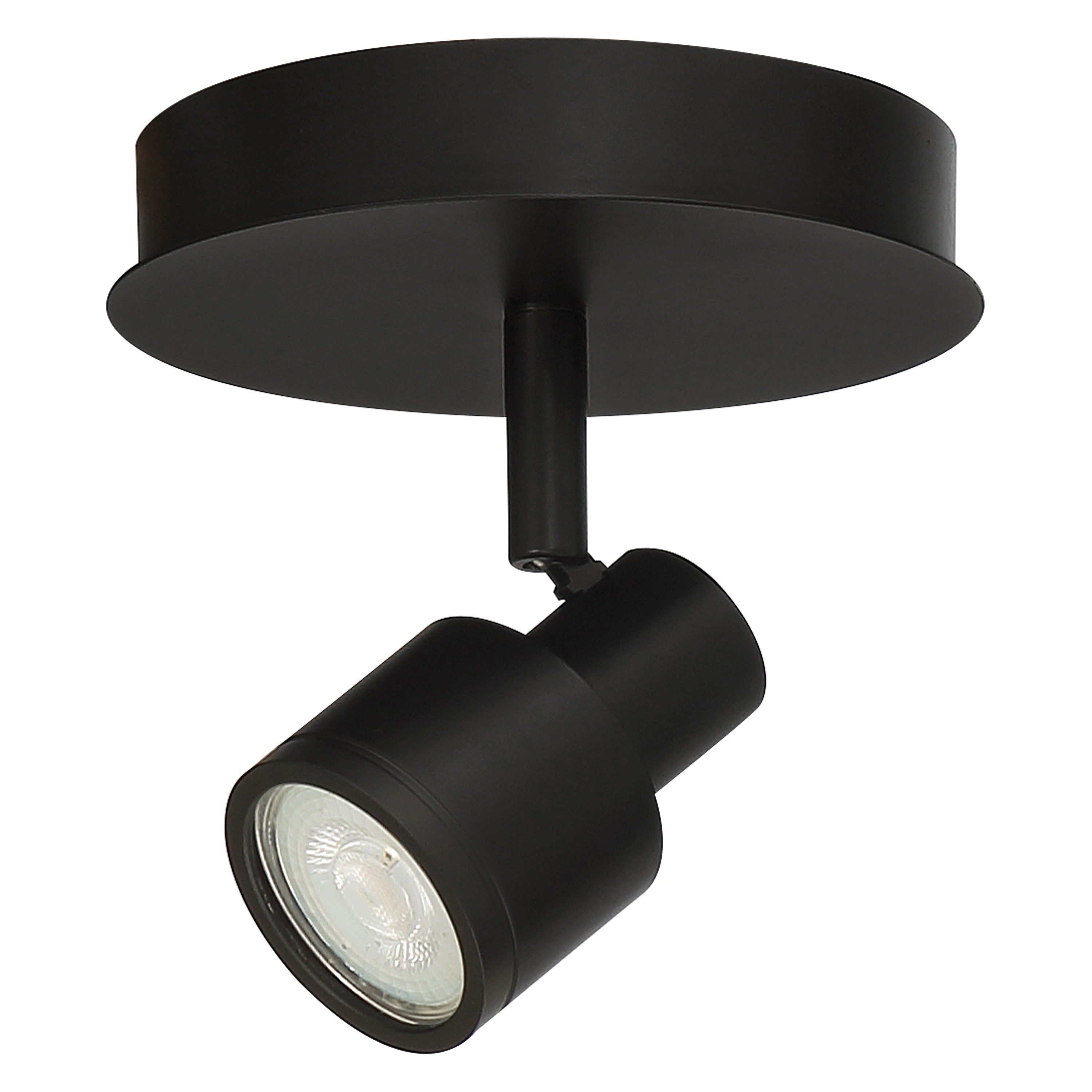 Access Lighting Lincoln 1-Light Matte Black Flush Mount Light in the ...