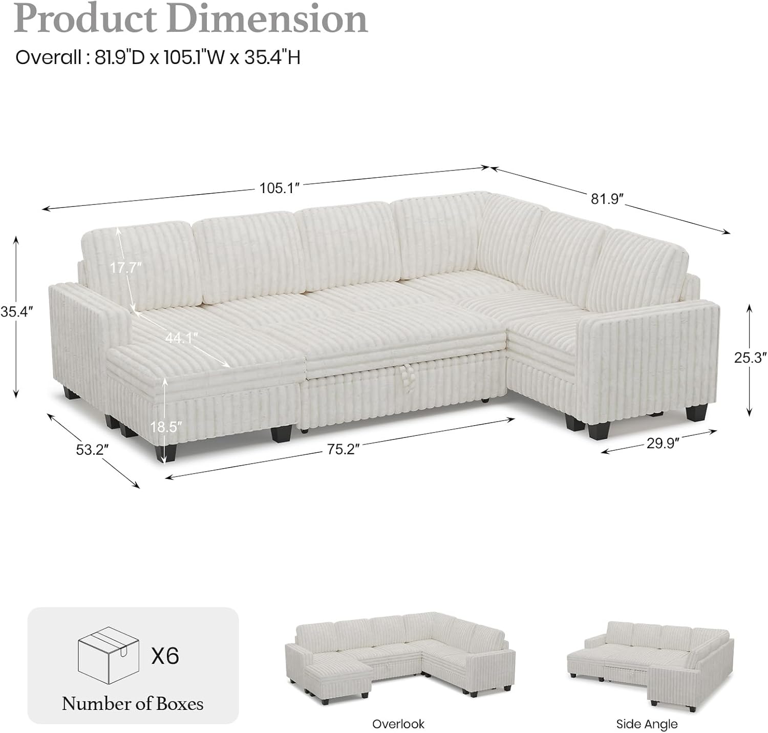 Belffin BFSPF106-ABDGH-WHITE futons - View #2