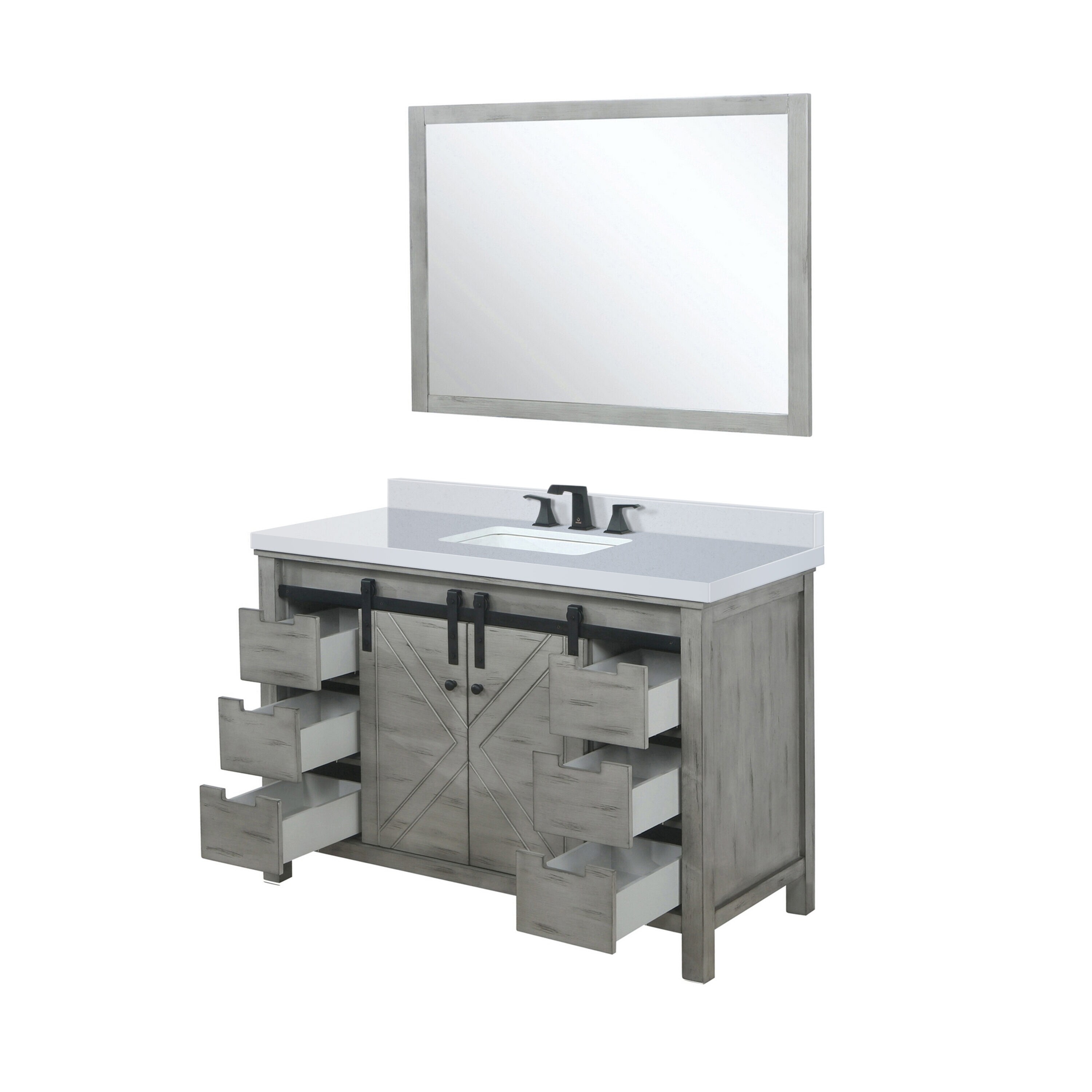 Lexora LM342248SHCSM44F Bath-Vanity-Combo - View #5