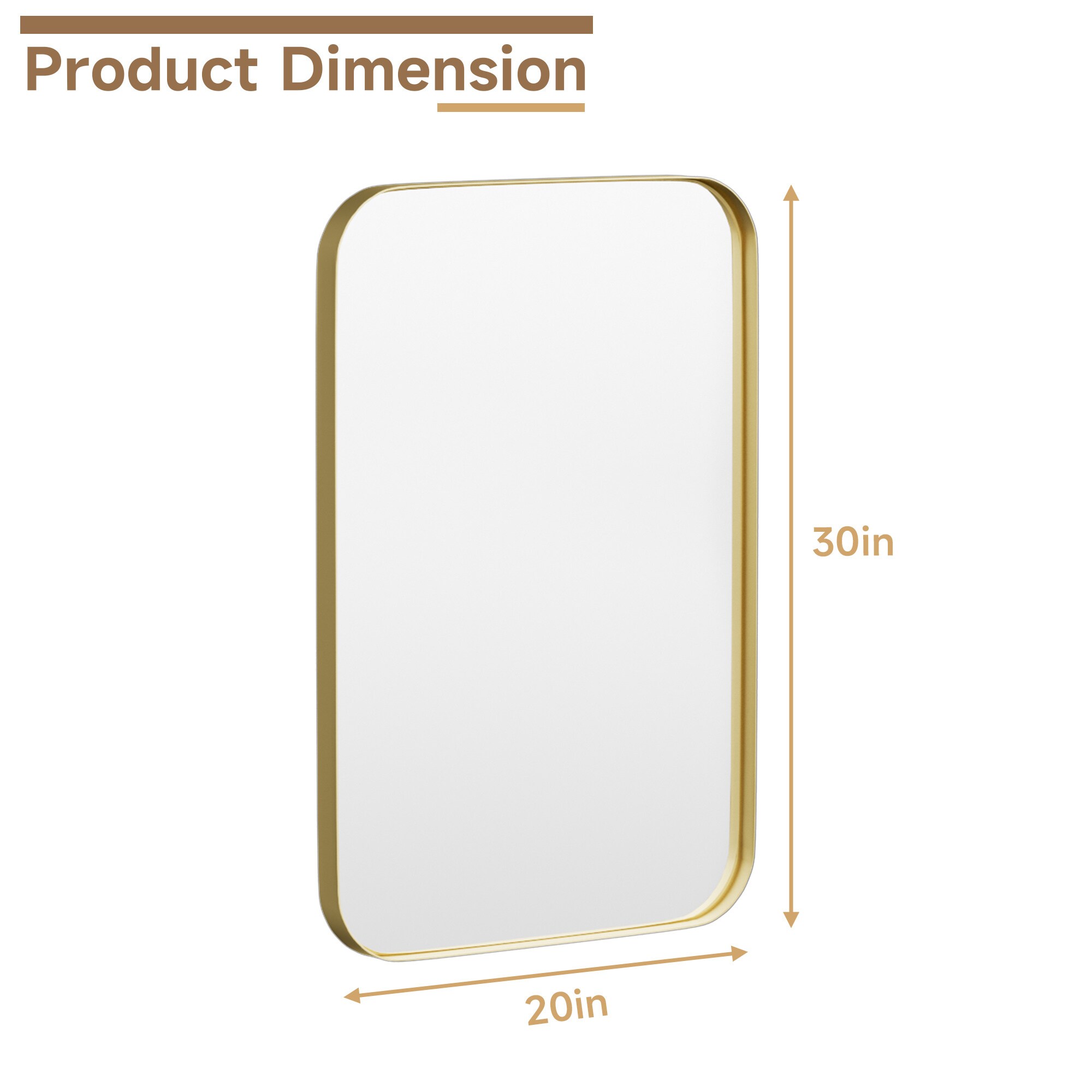LOVMOR M-G-DX-2030-LSQ Decor-Mirrors - View #2