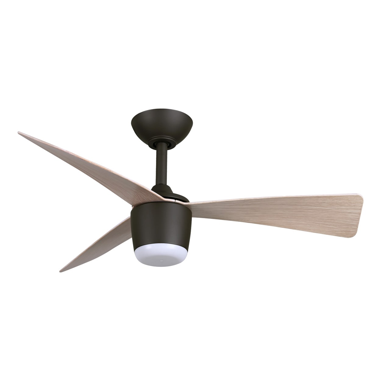 Minka Aire Elavan 36-in Dark Bronze LED Uncovered Outdoor Propeller Ceiling Fan With Light and Remote Control Included Sansujyuku sansujyuku.com