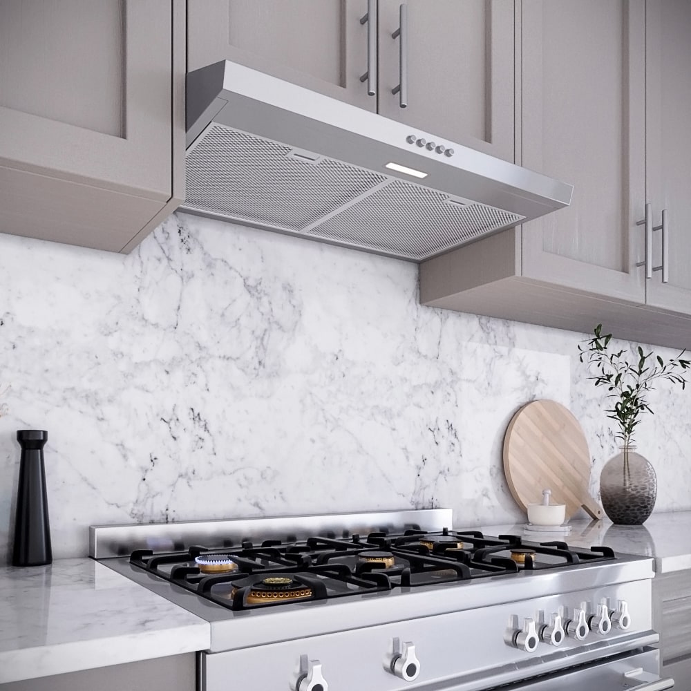 Streamline 30-Inch Stainless Steel Under Cabinet Range Hood with Charcoal Filter