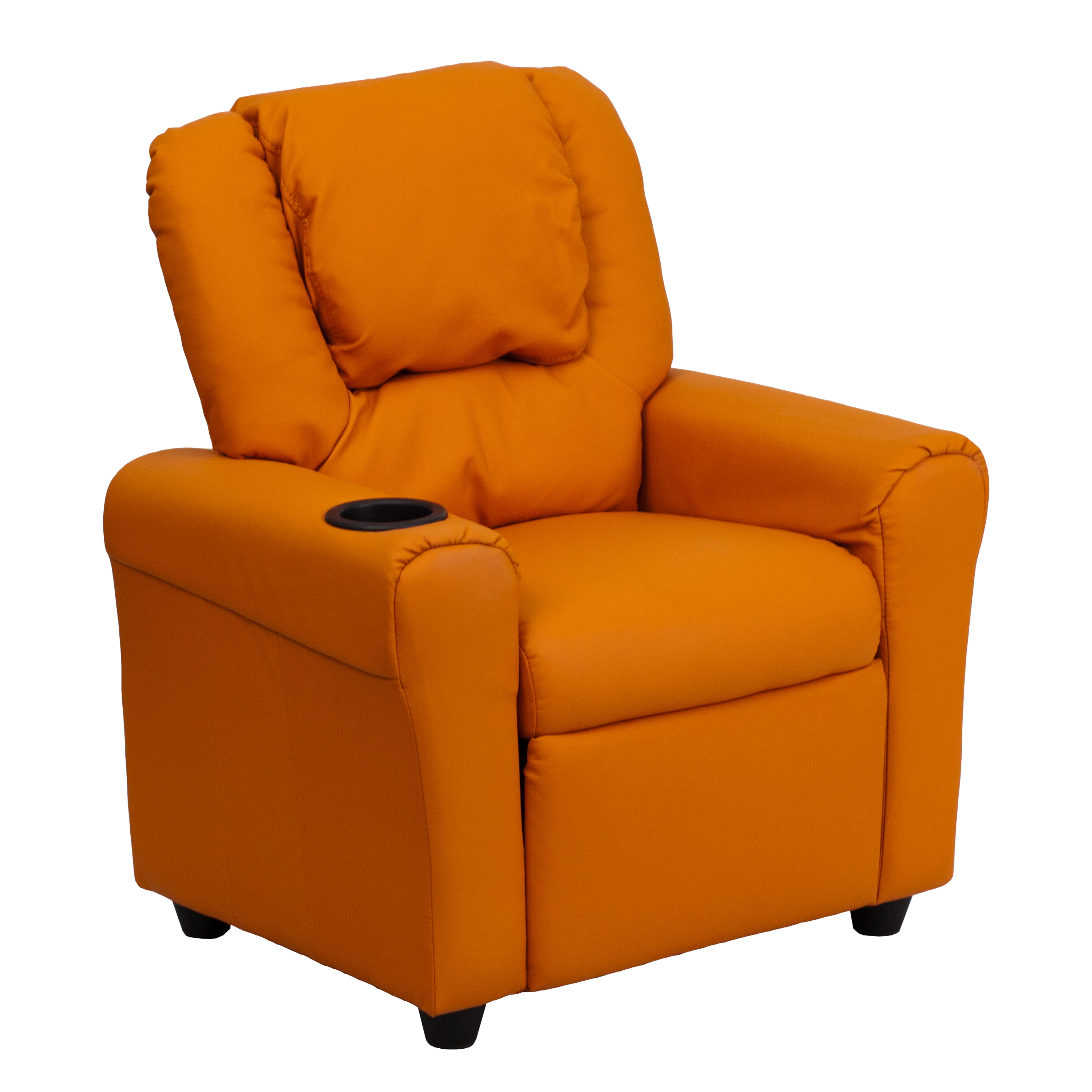 Flash Furniture 847254019088 27-in Orange Vinyl Upholstered Kids Accent Chair