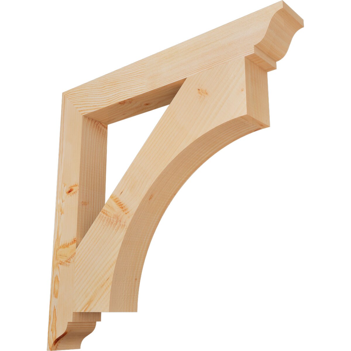 Ekena Millwork BKT04X30X30WTL01SDF Westlake traditional smooth 3-1/2-in x 30-in x 30-in Douglas fir Brown Wood Standard bracket