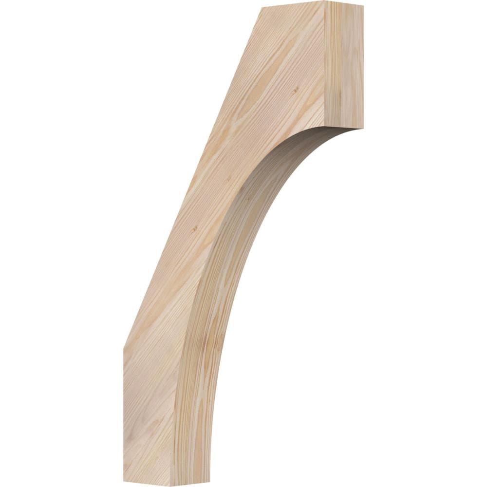 Ekena Millwork BRC04X16X28WTL00SDF 3-1/2-in x 16-in x 28-in Douglas Fir Unfinished Wood Westlake smooth