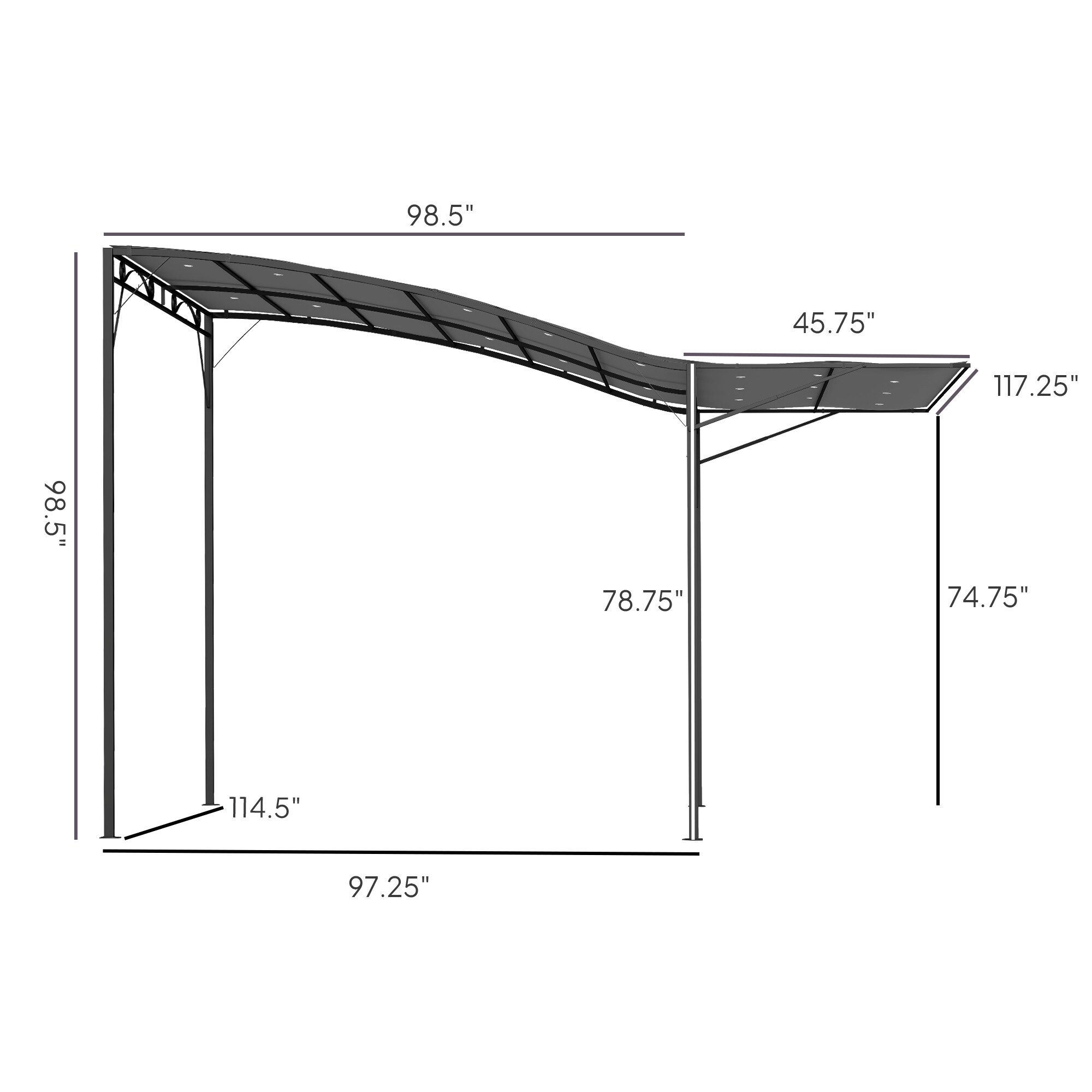 LUXEYARD DS-M-BAC06908 Pergolas-2 - View #5