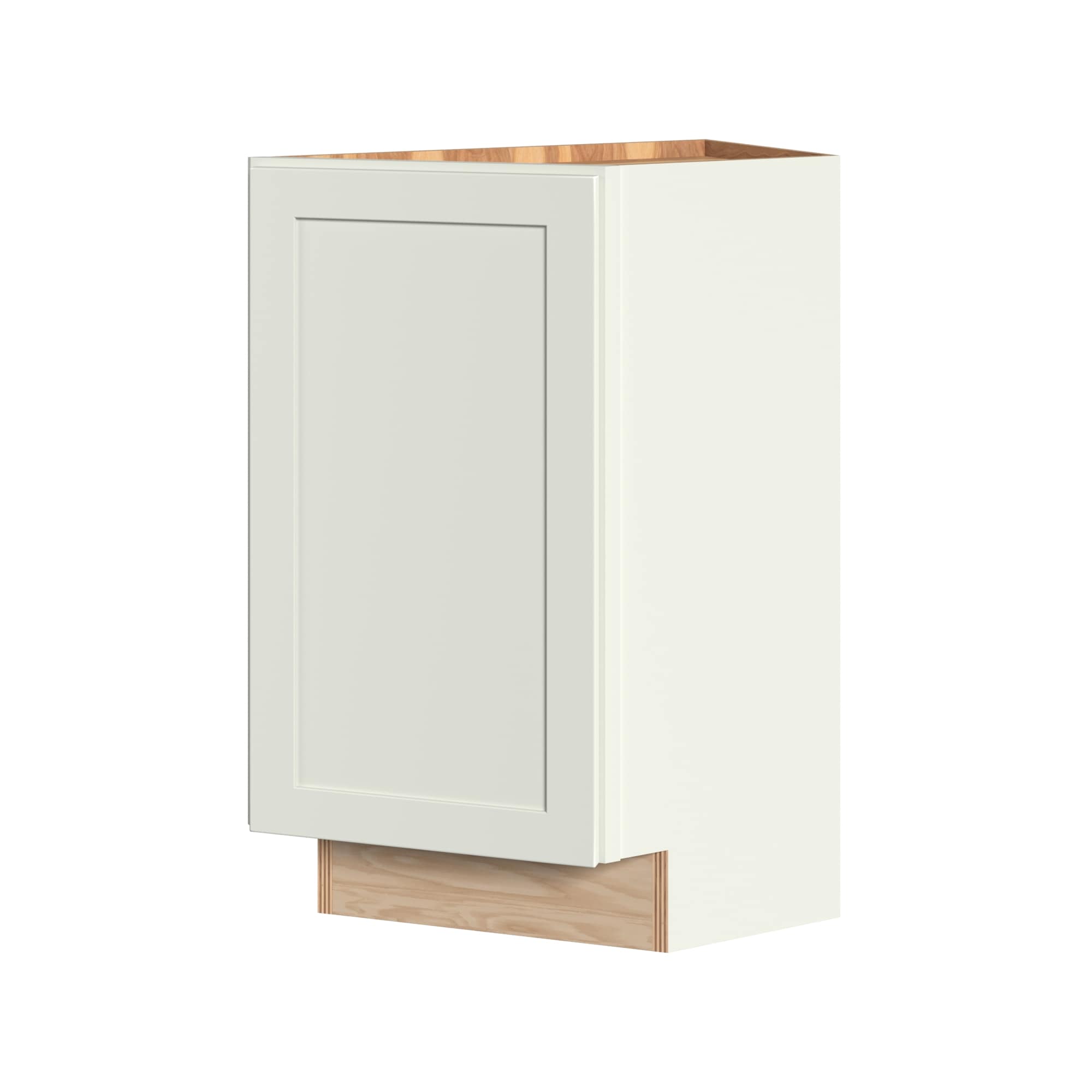 KraftMaid Momentum BEA12RG71 Deveron 12-in W x 34.5-in H x 24-in D Dove White Base Fully assembled Plywood Cabinet (Recessed Panel Shaker)