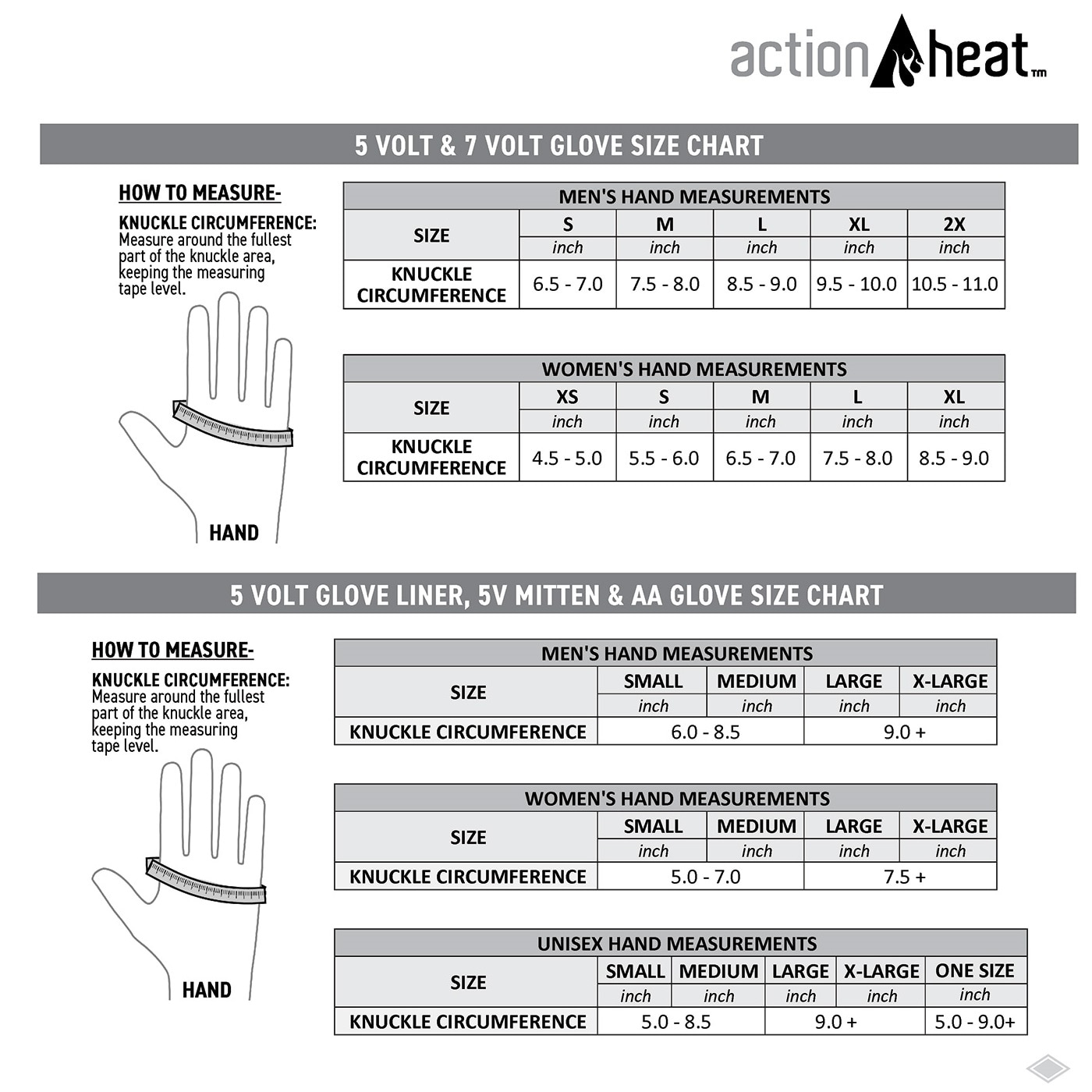 ActionHeat AH-SG-5V-1-BW-L Work-Gloves - View #5