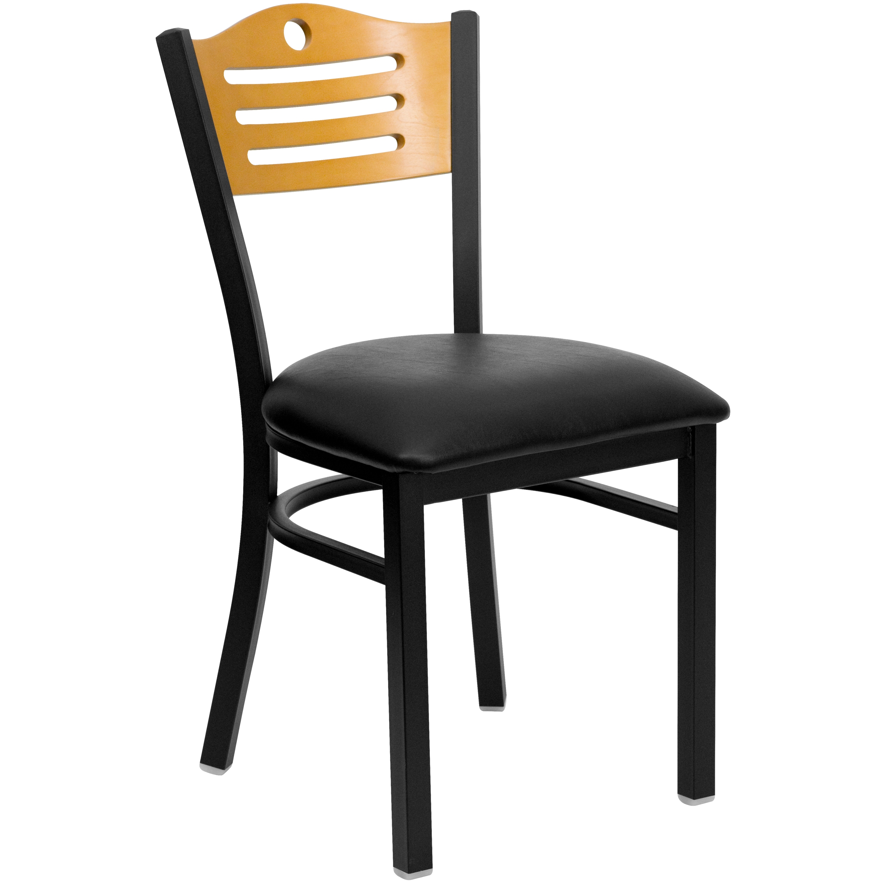 Flash Furniture 847254010511 Contemporary/Modern Vinyl Upholstered Dining Side Chair (Metal Frame)