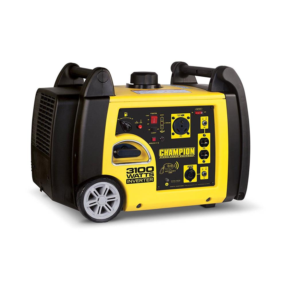 CHAMPION Champion 3100 Watt Portable Wireless Electric Start Inverter ...