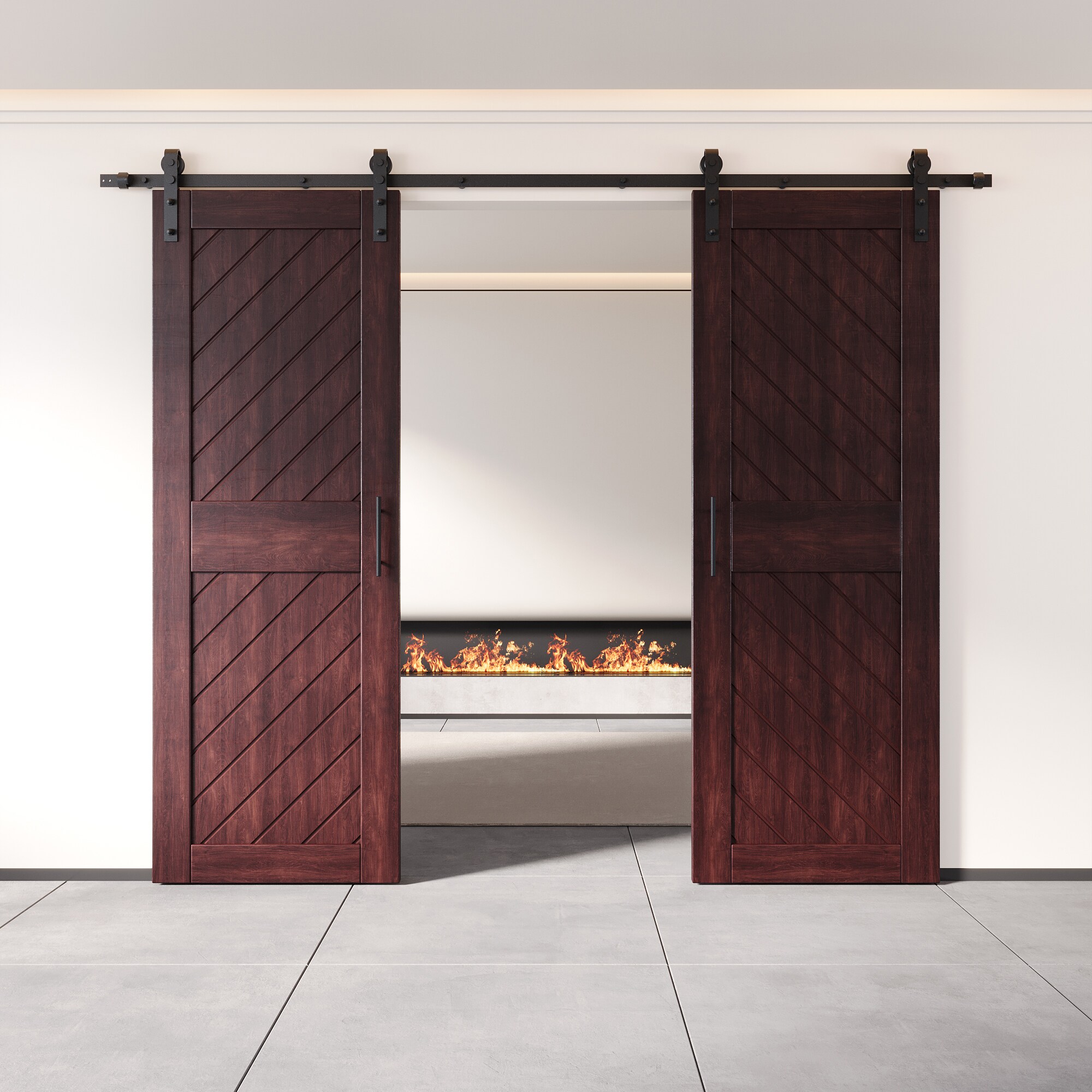 HOMACER YT2H132C-XT1-3084-RD Barn-Doors - View #8