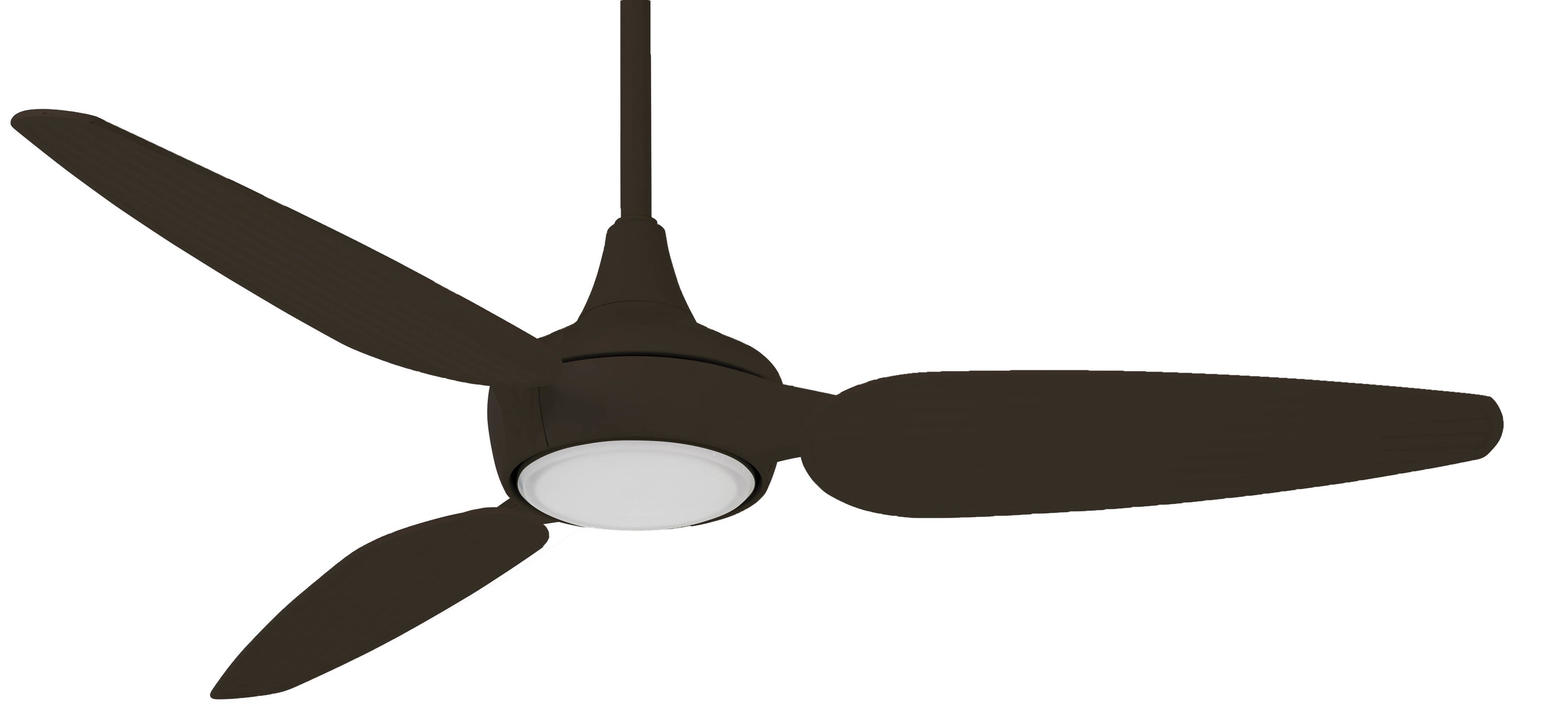 Minka Aire Seacrest 60-in Oil Rubbed Bronze Integrated LED Indoor/Outdoor Smart Propeller Ceiling Fan with Light and Remote (3-Blade) F675L-ORB Sansujyuku sansujyuku.com