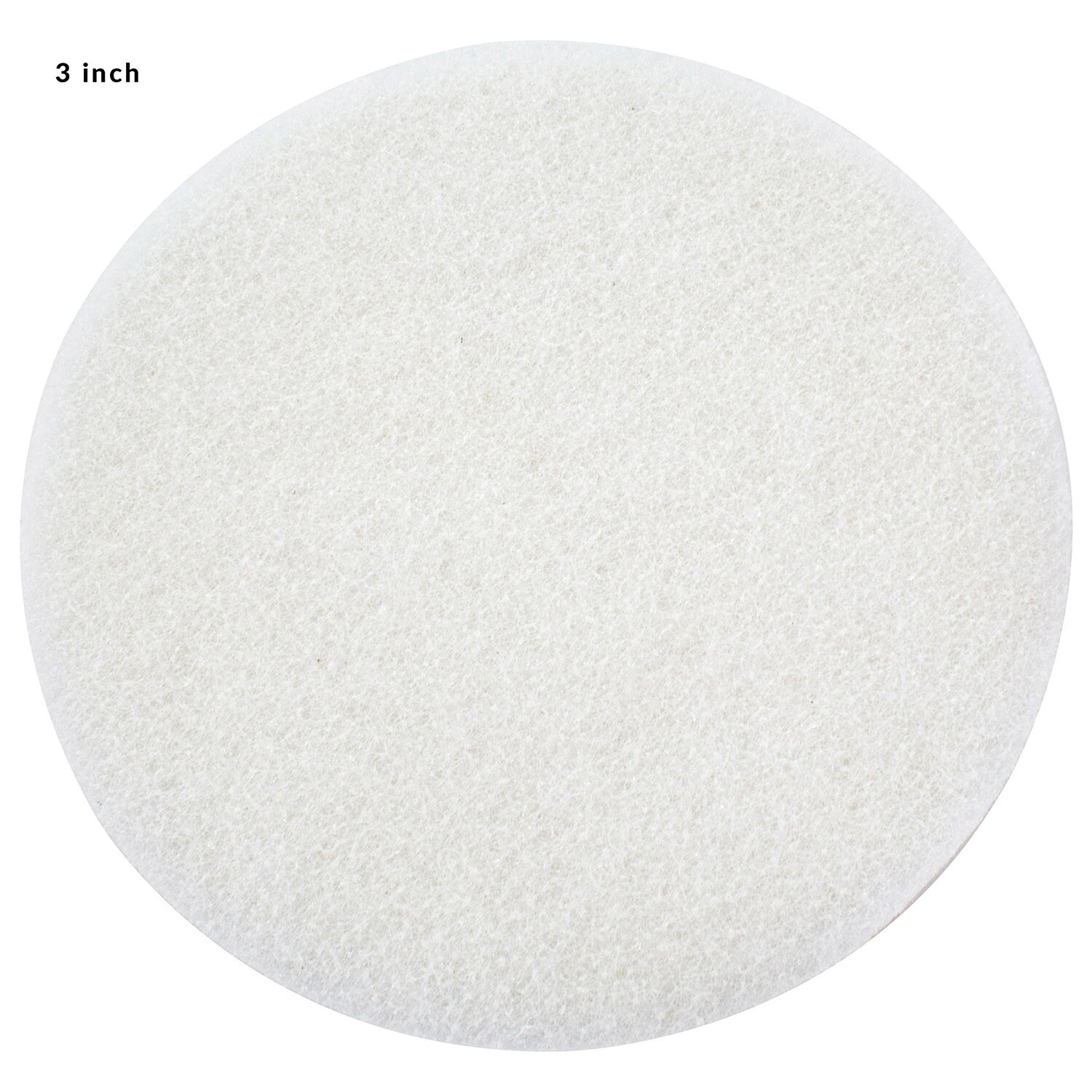 orca abrasives White pad Extra fine Pad -Grit Disc Sandpaper 3-Inches W x 3-Inches L 10 -Pack
