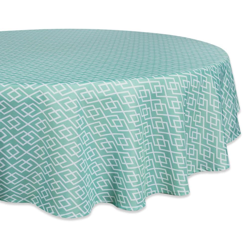 DII CAMZ36773 Aqua Tablecloth