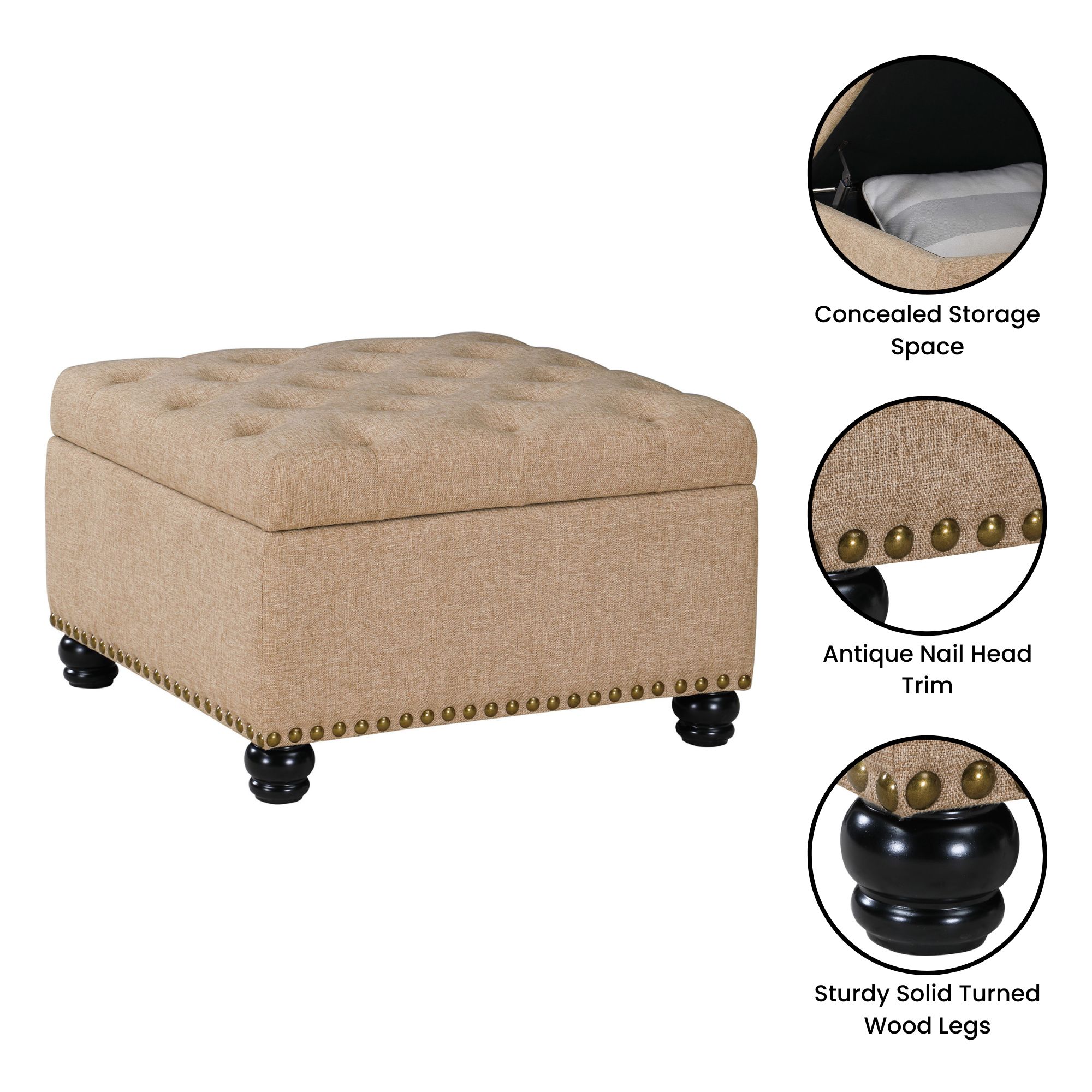 Convenience Concepts R9-249 Indoor-Ottomans - View #3