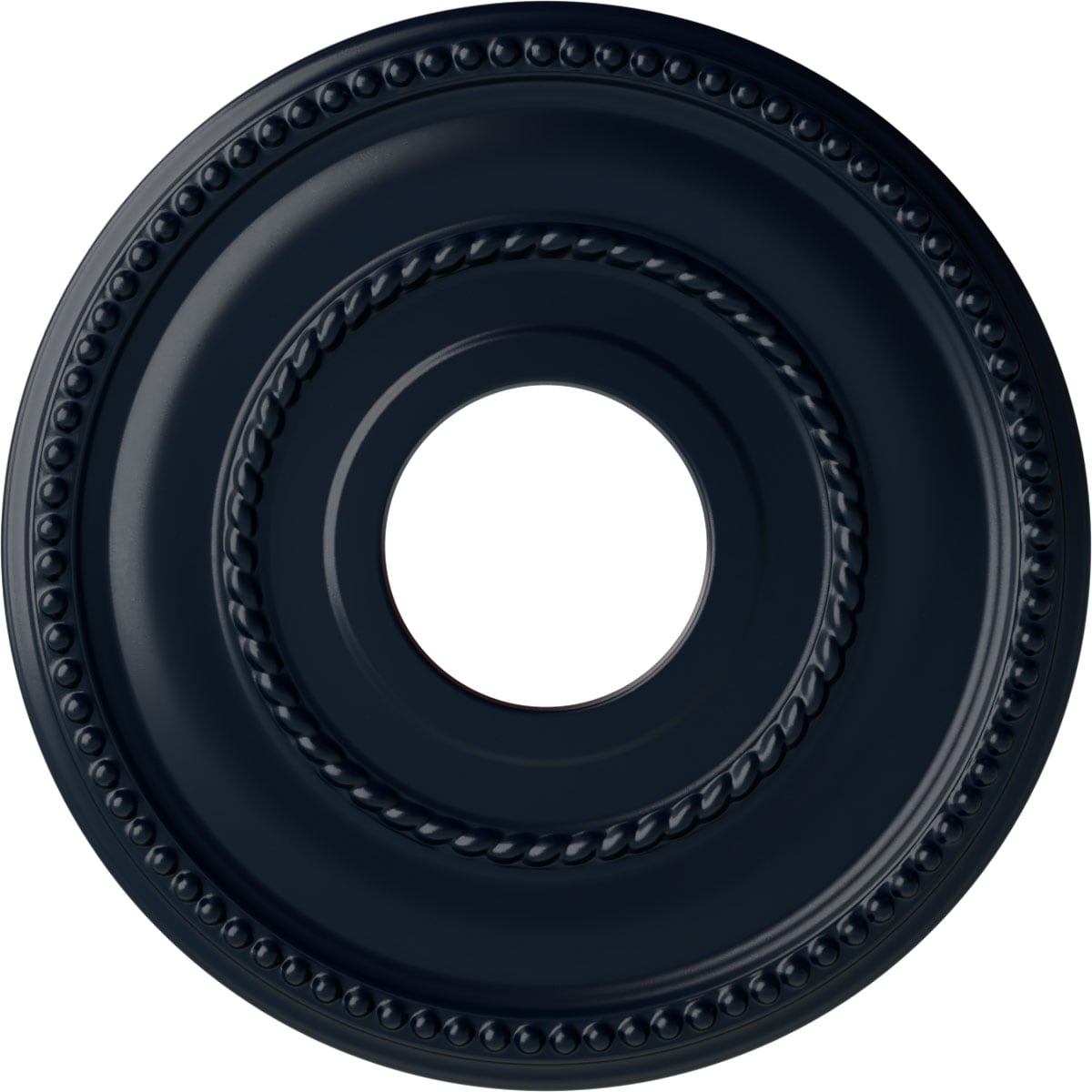 Ekena Millwork CM12VAMDF Valeriano 12.125-Inches W x 12.125-Inches L Painted Midnight Dream Polyurethane Whole Ceiling Medallion
