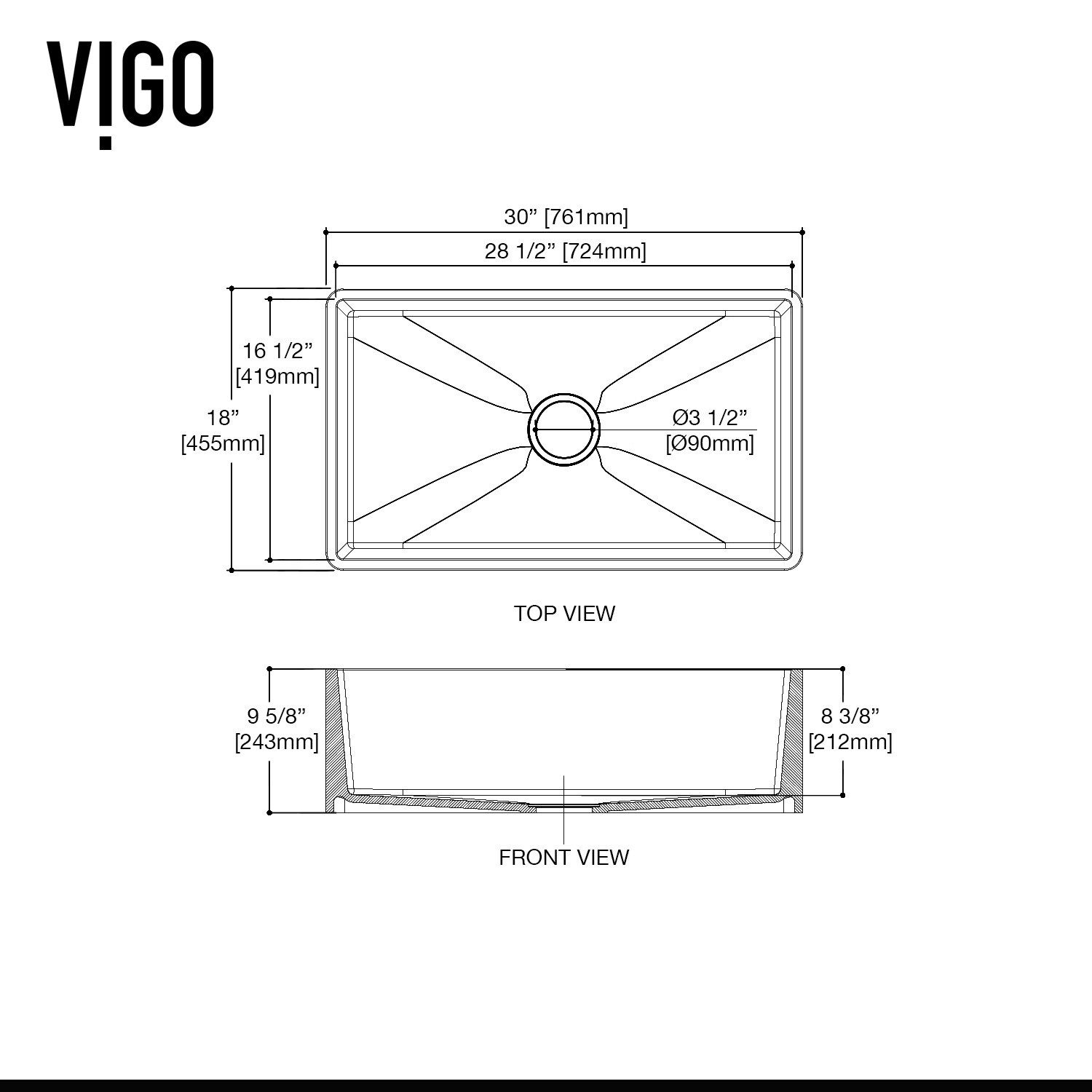 VIGO VGRA3018SF Kitchen-Sinks - View #10