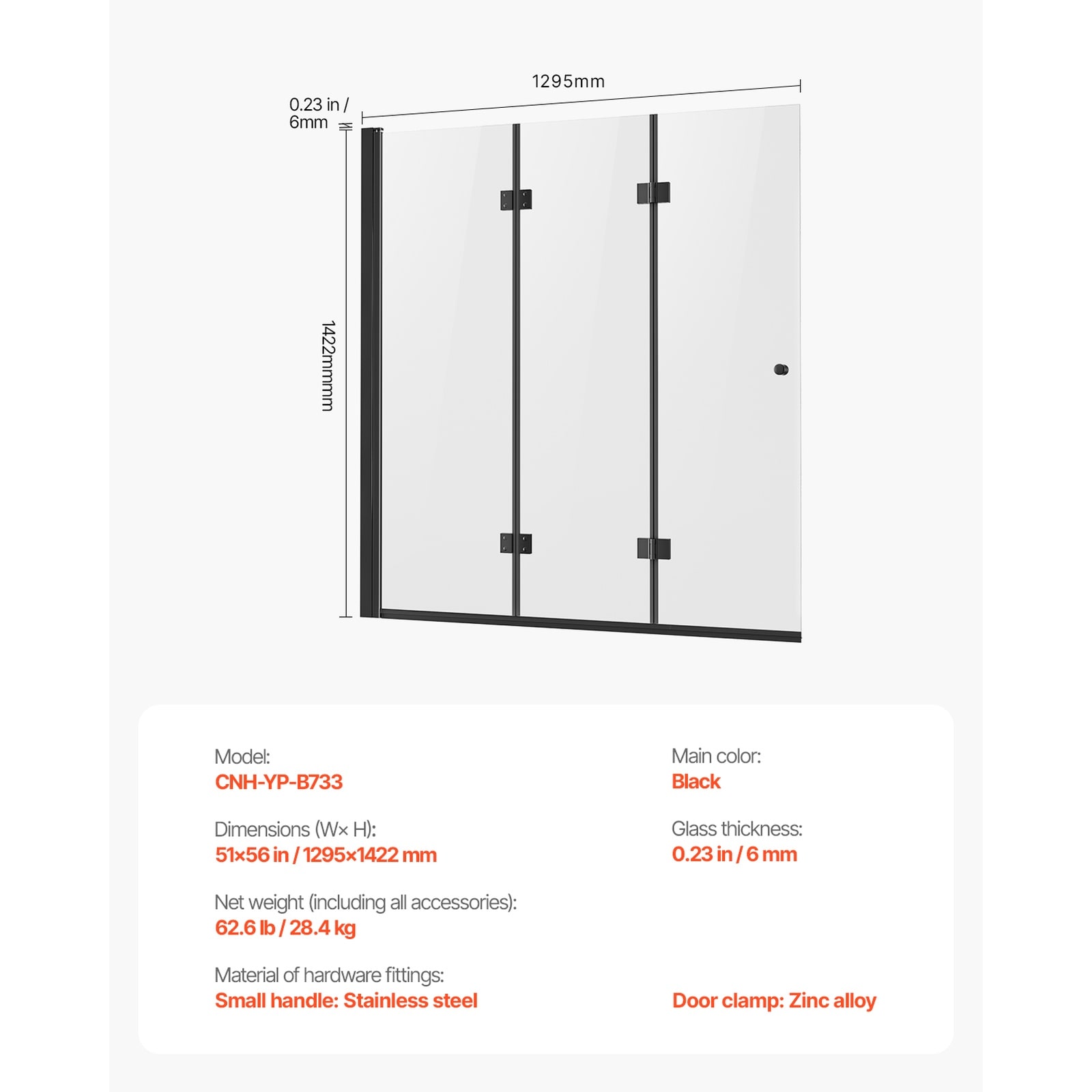 GIVIMO LW108GIVSS3646 Bathtub-Doors - View #5