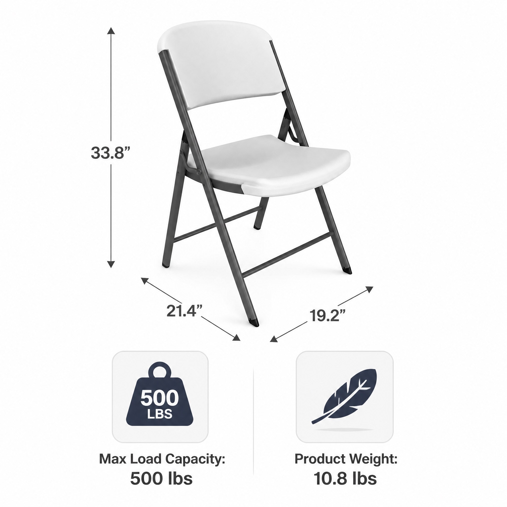 Vynxaria LS0504-YD-ZDY-8PW Folding-Chairs - View #3