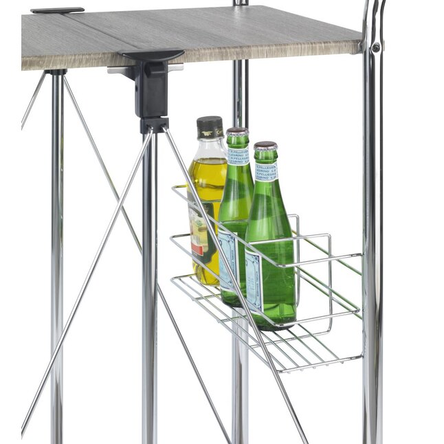 WENKO Brown Metal Base with MDF Top Kitchen Cart (22.2-in x 17.3-in x 35.6-in) WENKO Brown Metal Base with MDF Top Kitchen Cart (22.2-in x 17.3-in x 35.6-in)