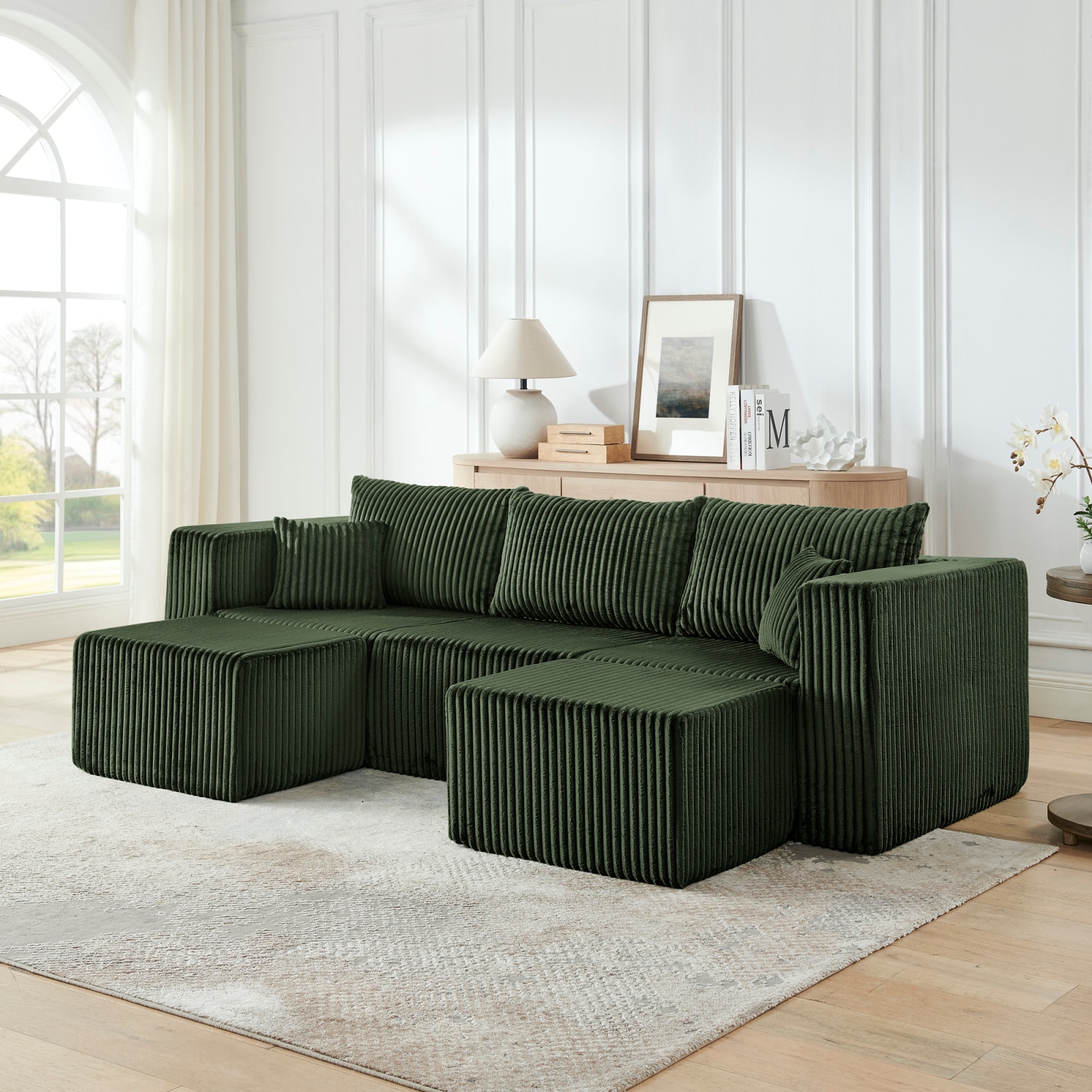 CHITA Modern Modular Sectional Sofa with No Assembly Required and ...