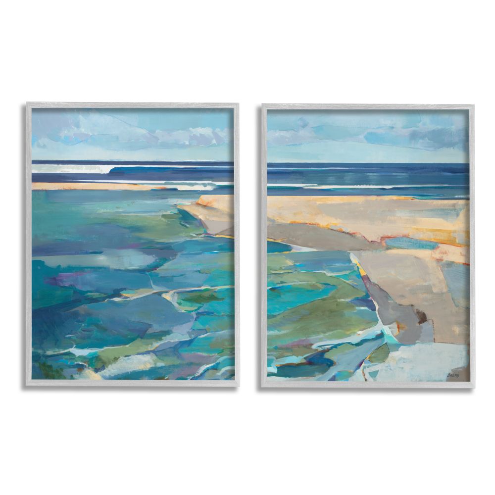 Original Ocean Beach Painting, Original Acrylic Painting, Seascape  Painting, 11 X 14 on Canvas, Livingroom Wall Art 