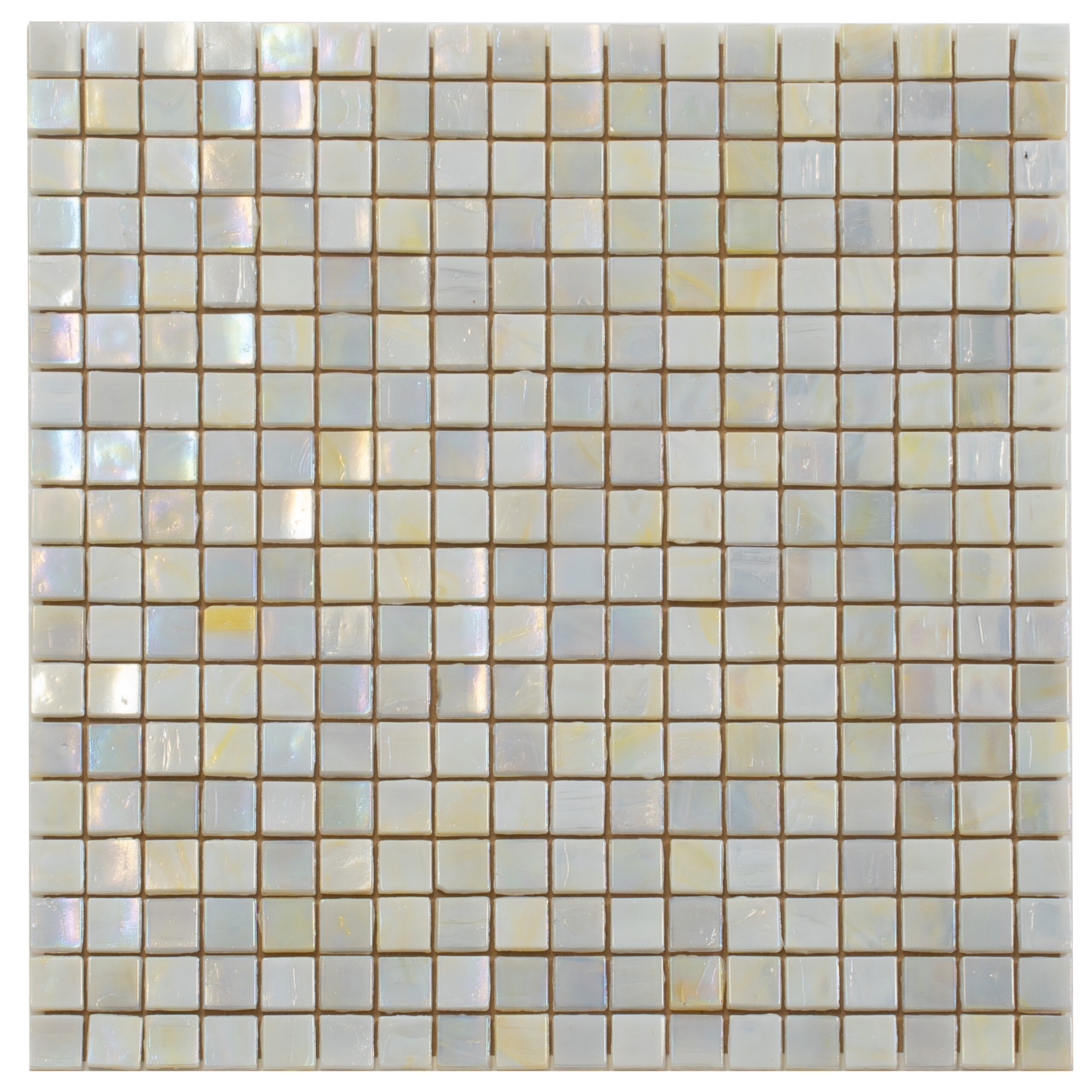 Skosh 11.6" x 11.6" Iridescent Glass Mosaic Tile