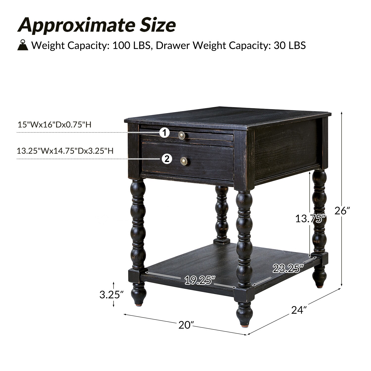 14 Karat Home ETCL1131-CHA End-Tables - View #6