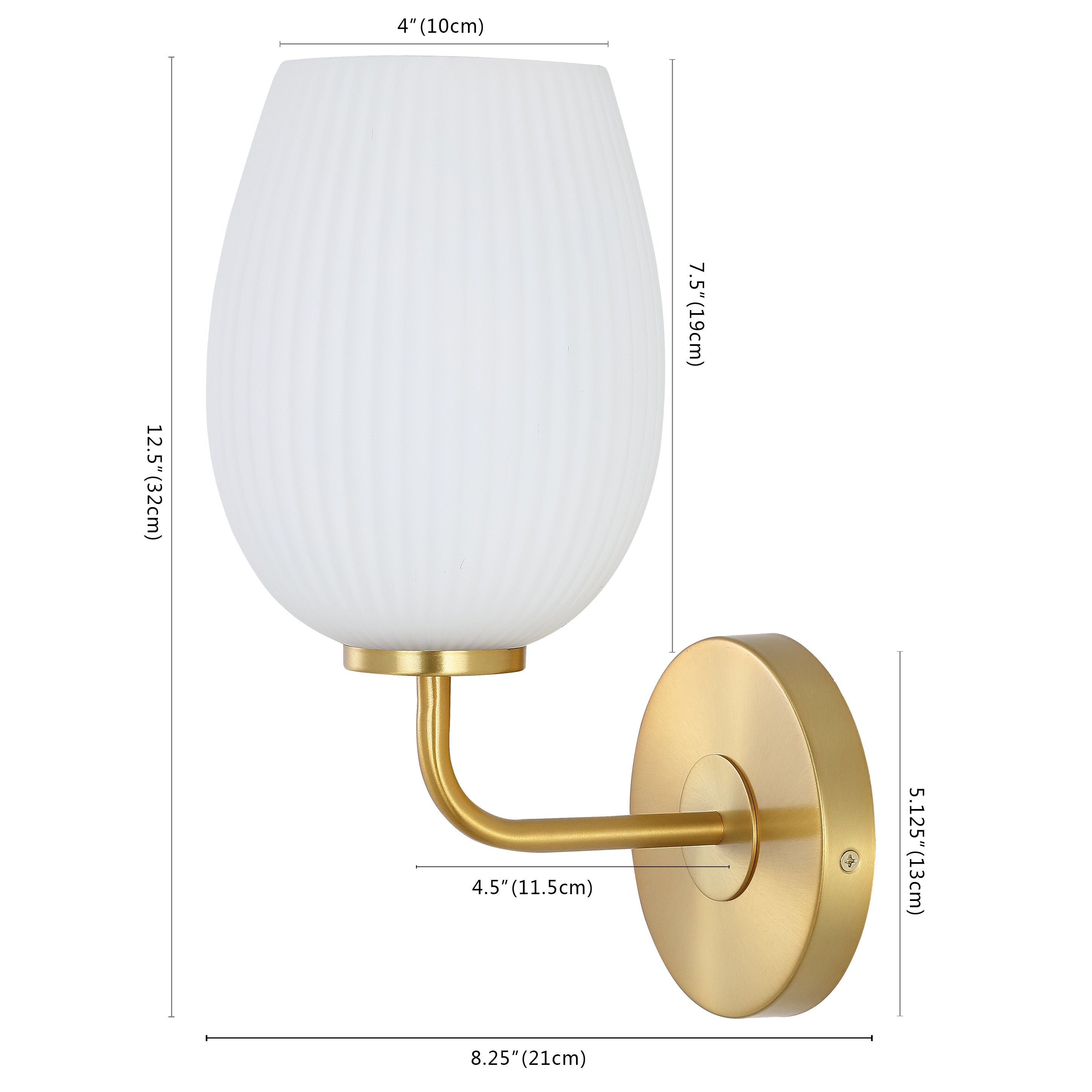 Idina 8.25" Wall Sconce - Gold - Safavieh