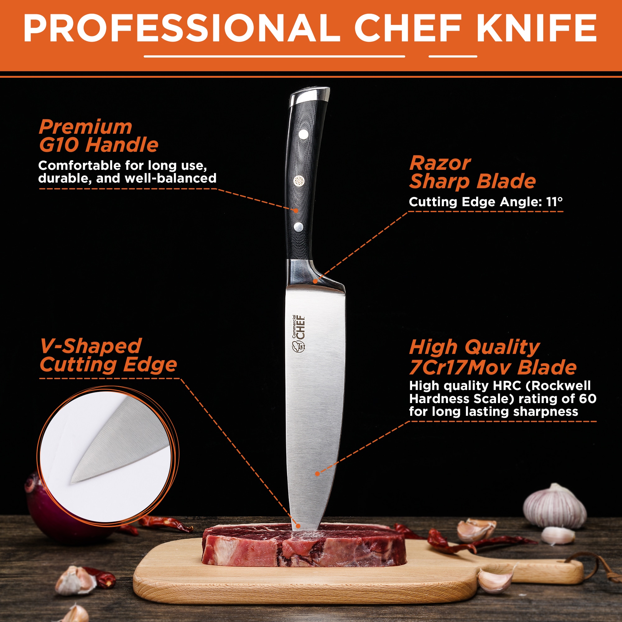 Professional Kitchen Knives: Chef Knives & Commercial Kitchen Cutlery