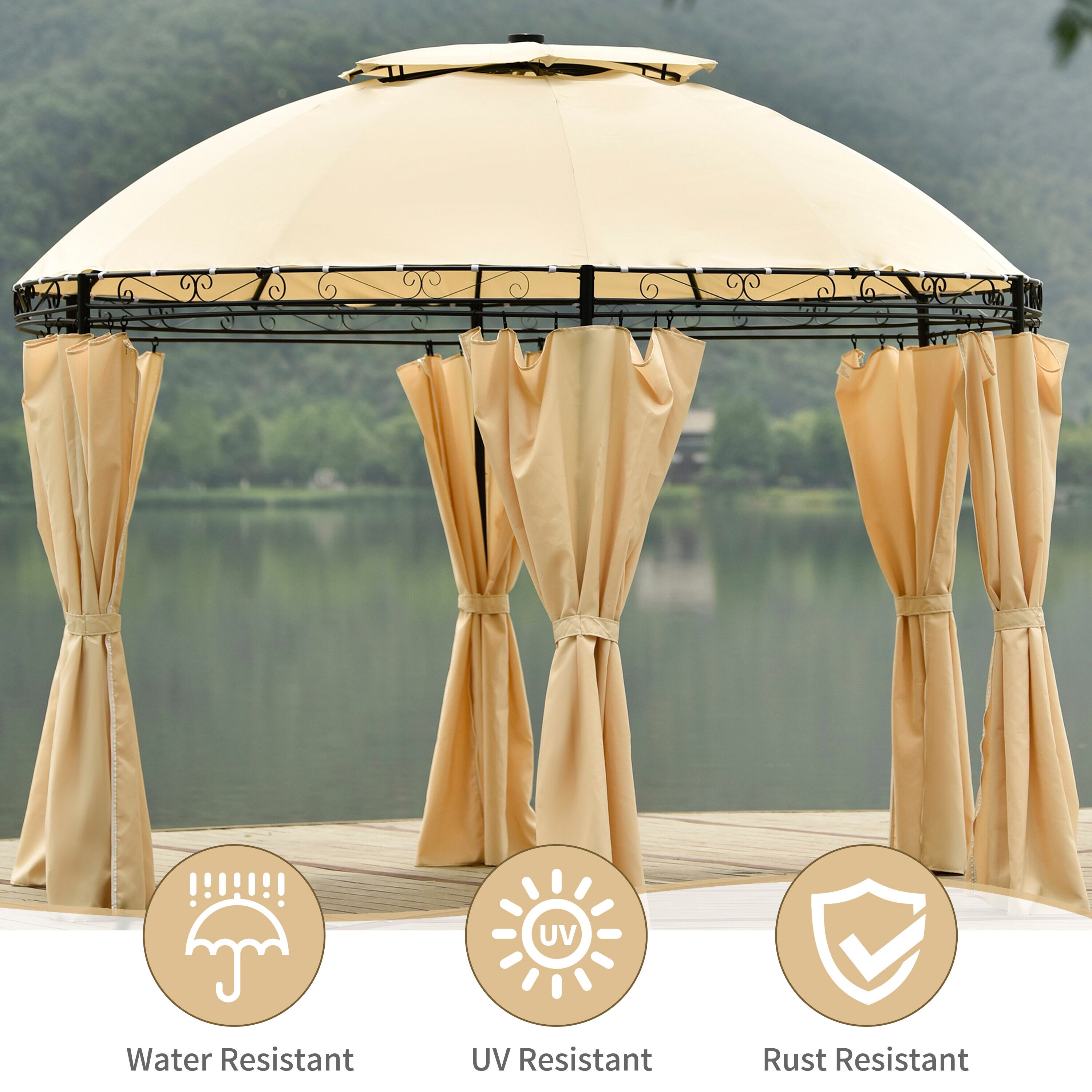 Bayfeve BFUS-732AA Wood-Resin-Gazebos - View #2