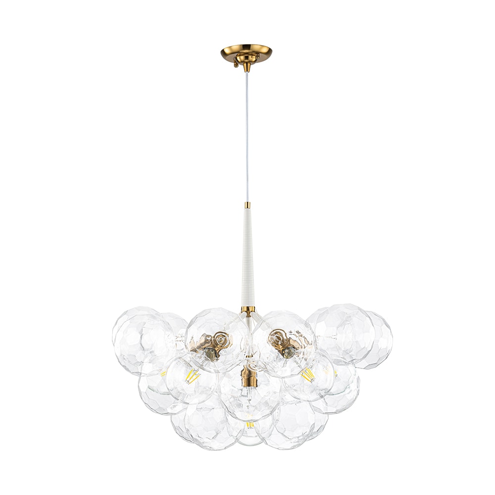 Zicbol J81010000074858 6 -Light White Modern/contemporary Integrated LED For Use in Bedrooms, Dining Rooms, Foyers, Kitchens, Living Rooms Chandelier