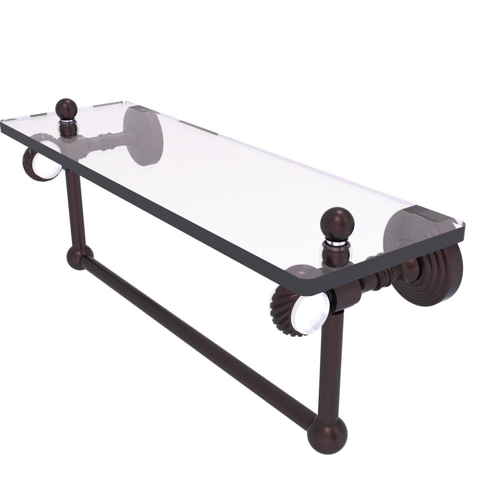 Allied Brass PG-1TBT-16-ABZ Pacific Grove Antique Bronze Wall mount Bathroom Shelf ( 16-in x 6.4-in x 5-in )