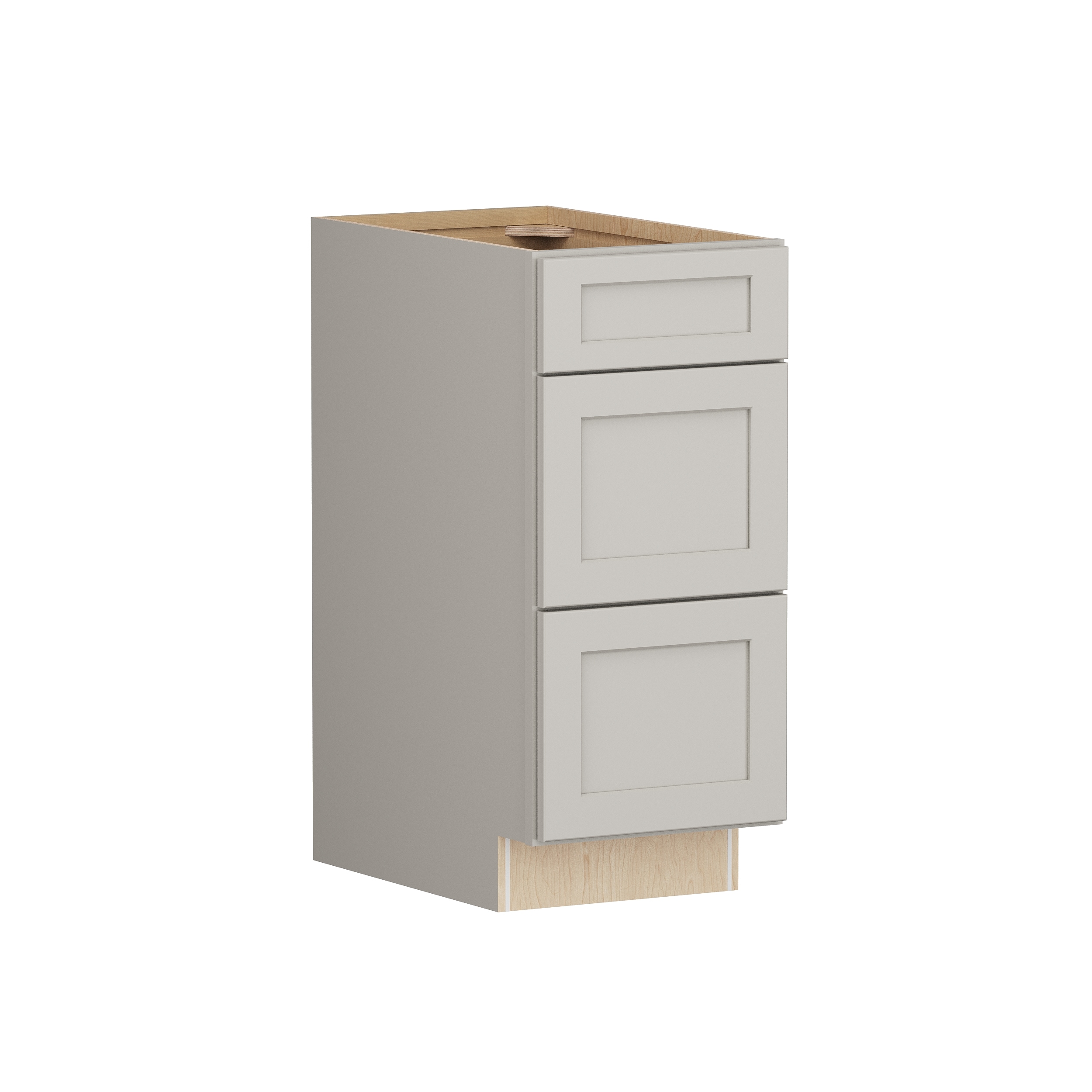 Shenandoah PRO Express SPE 90MYS-21150 Breckenridge 15-in W x 34.5-in H x 24-in D Stone Full Overlay 3 -Drawers Drawer Base Fully assembled Plywood Cabinet Shaker)